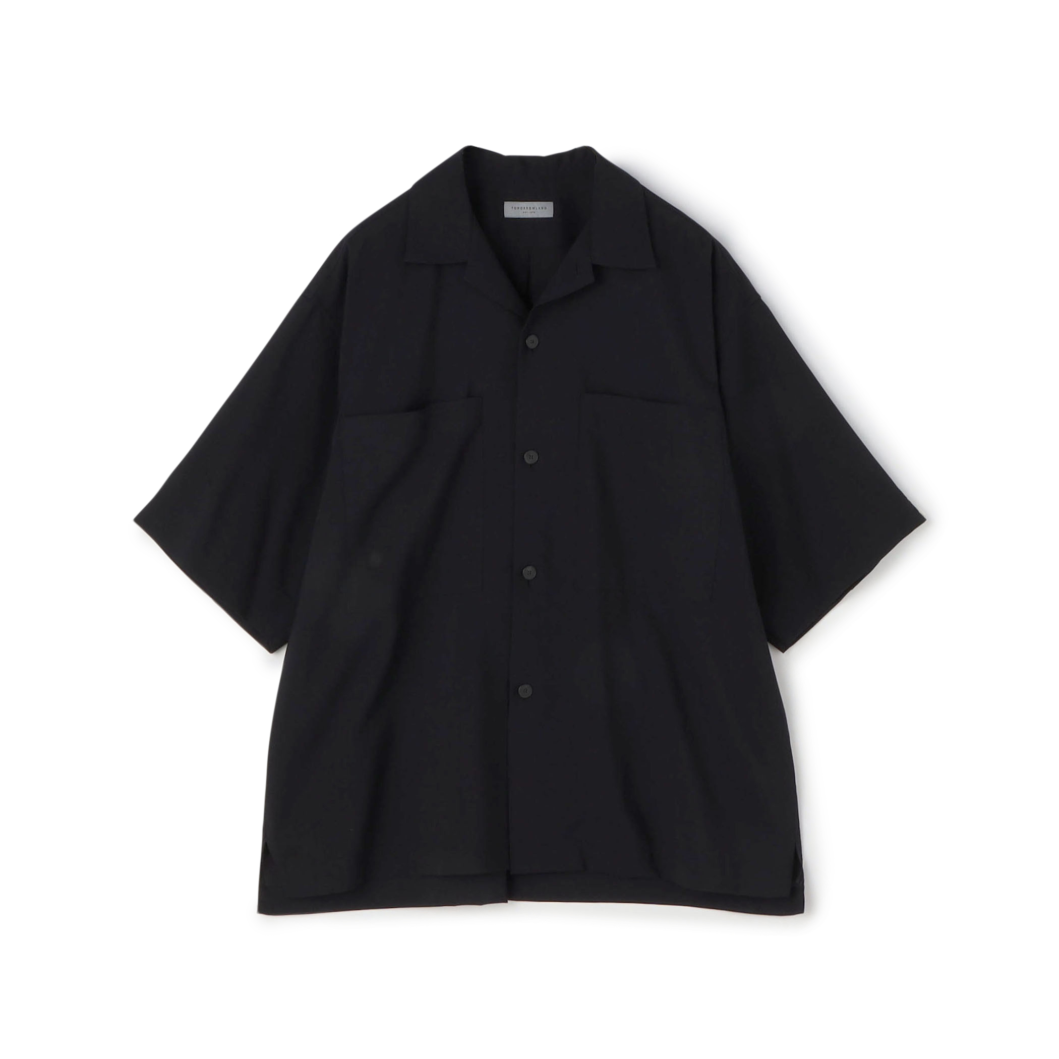 ウールレーヨン ダブルポケットオープンカラーシャツ｜トゥモローランド 公式通販