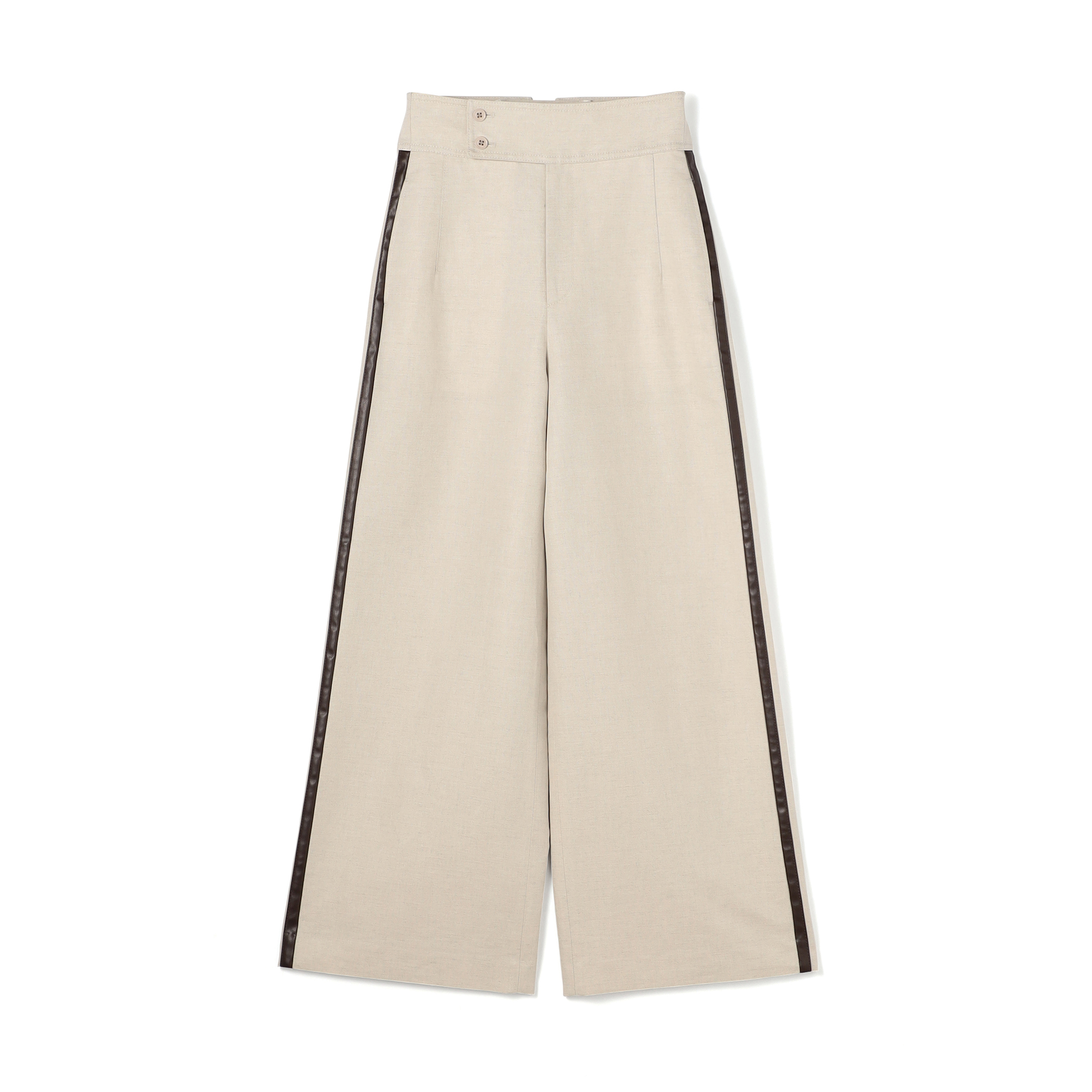 タイニーヘリンボーン ハイウエストパンツ