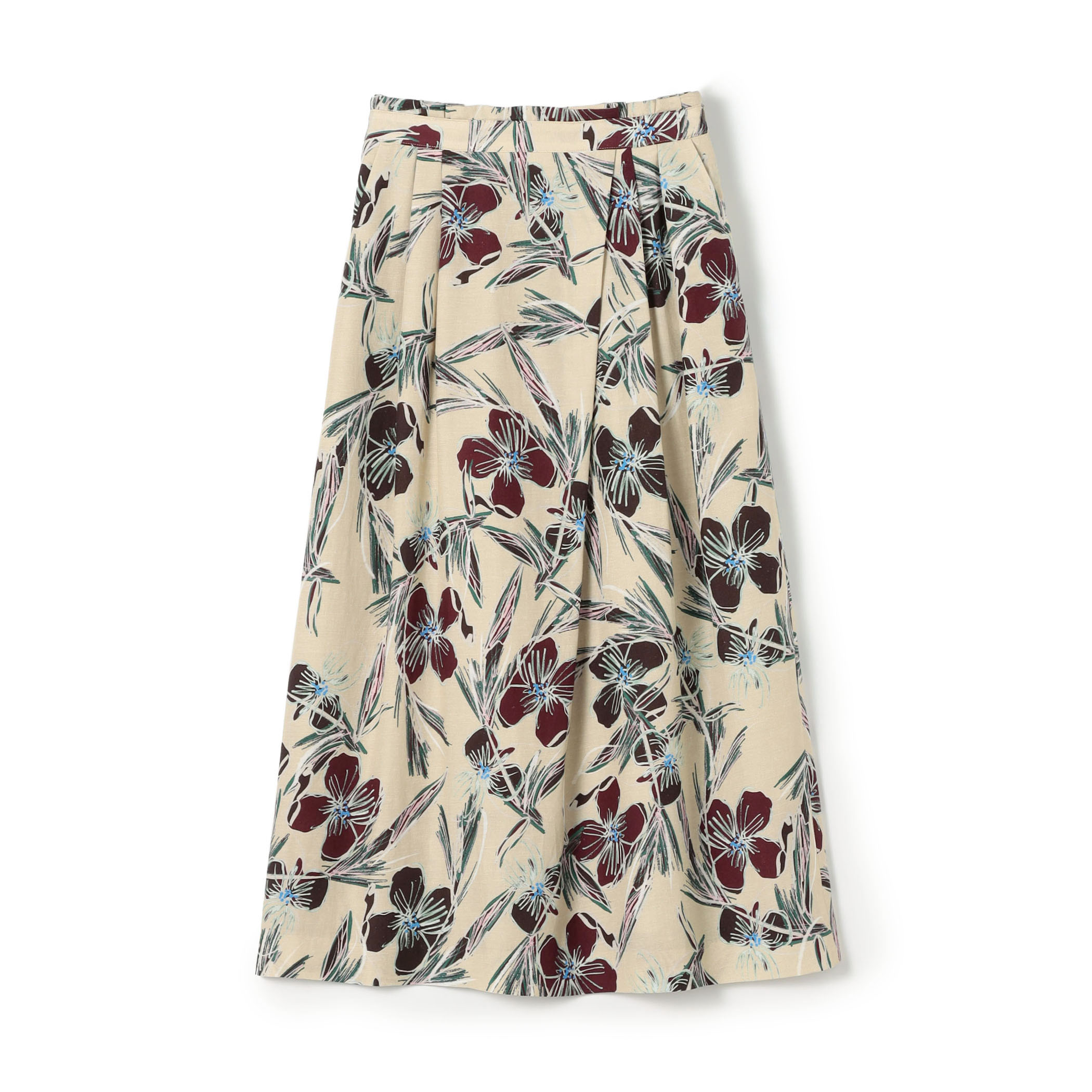 チェロキープリント タックロングスカート