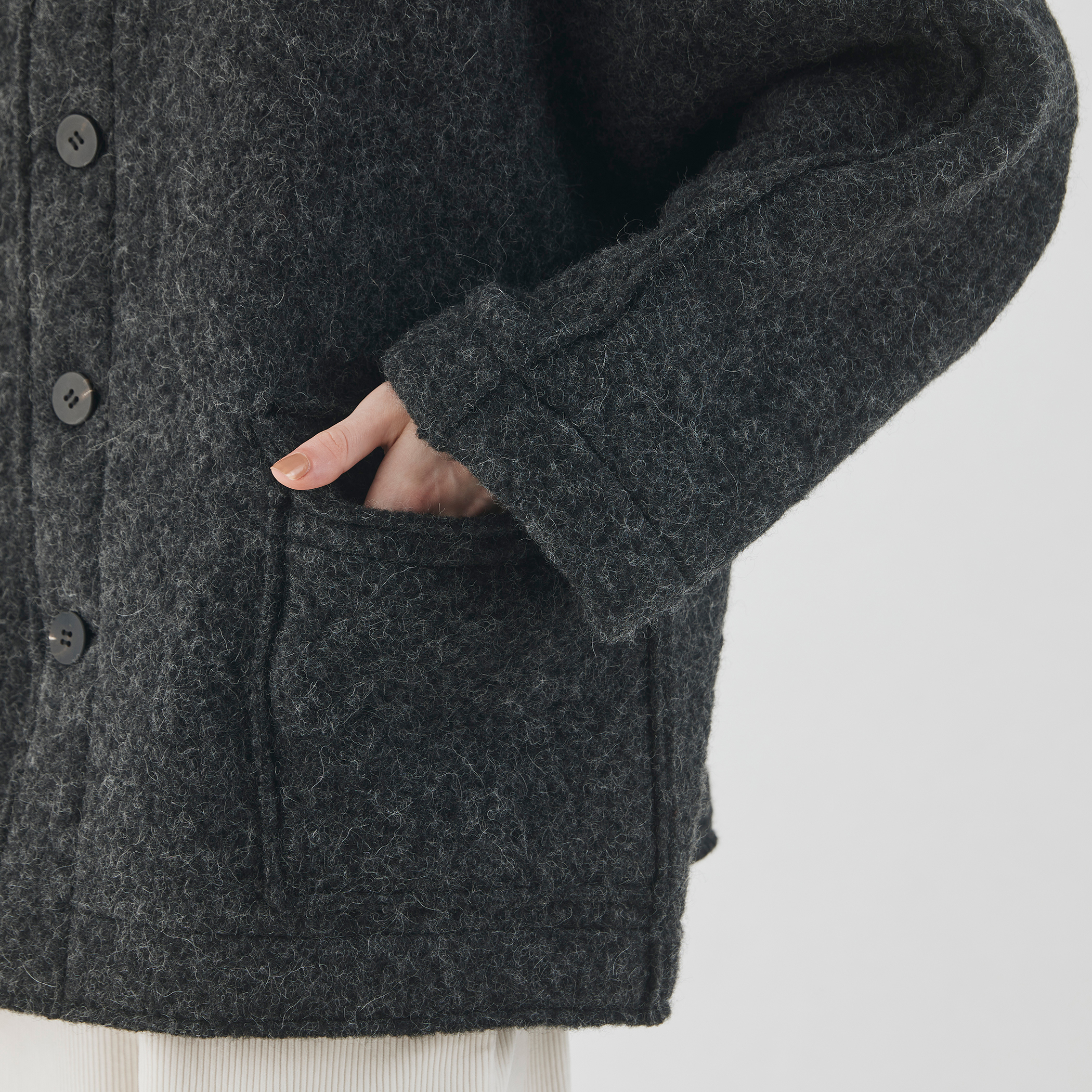 GALERIE VIE - ギャルリーヴィー  シープジャージー ジレジャケット シープジャージー クルーネックジャケット｜トゥモローランド