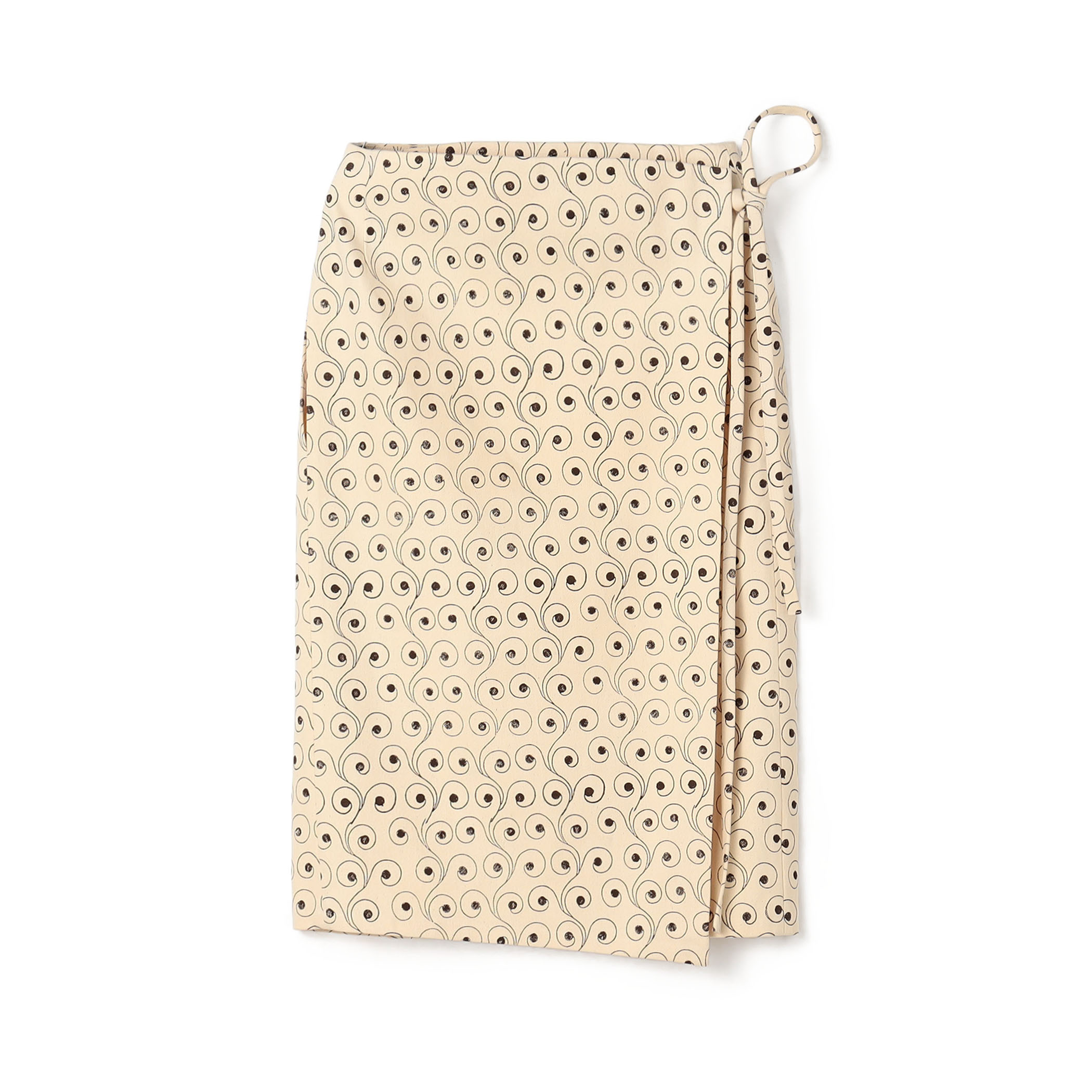 RIER DENIM PRINT ラップスカート