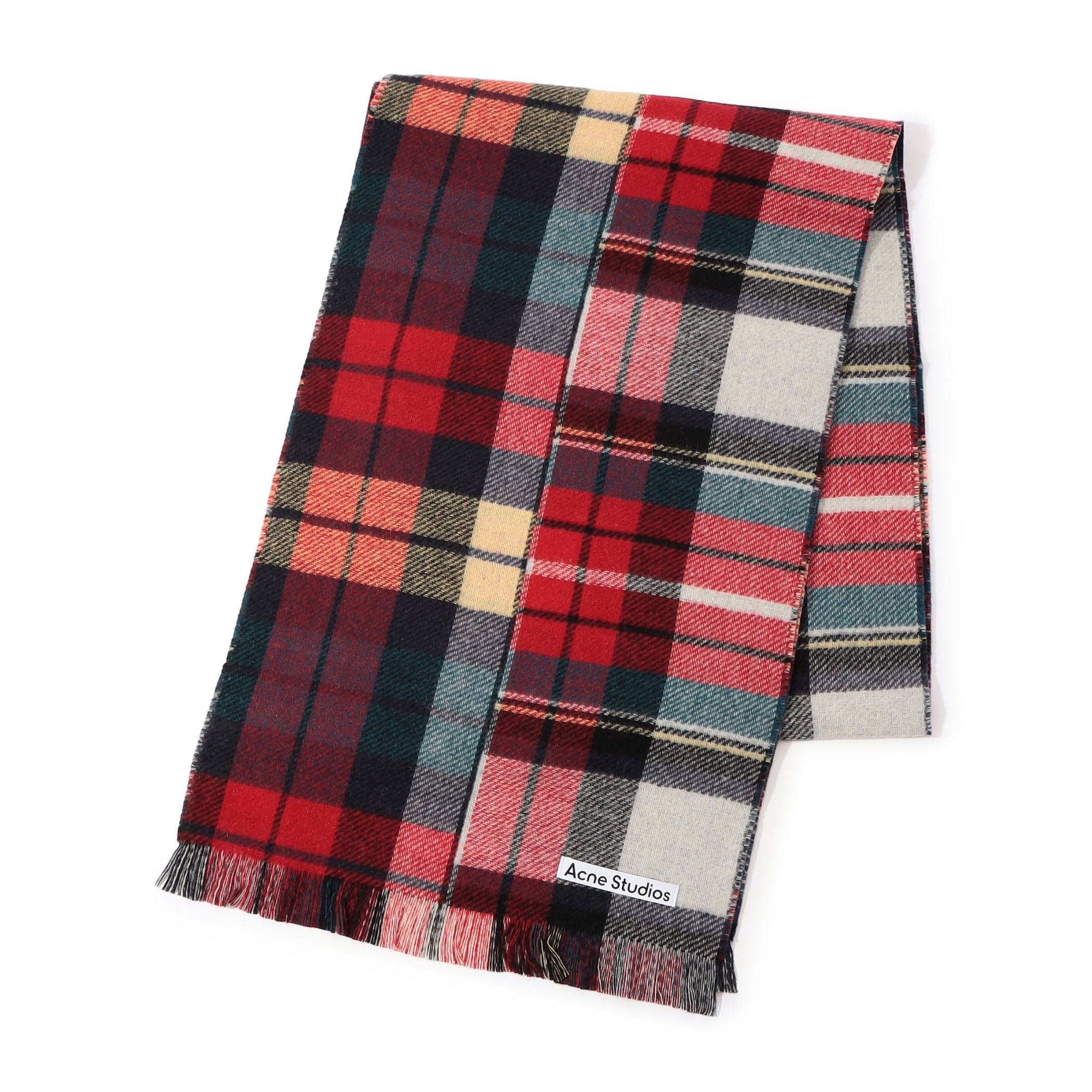 Acne Studios ミックスウールチェックスカーフ