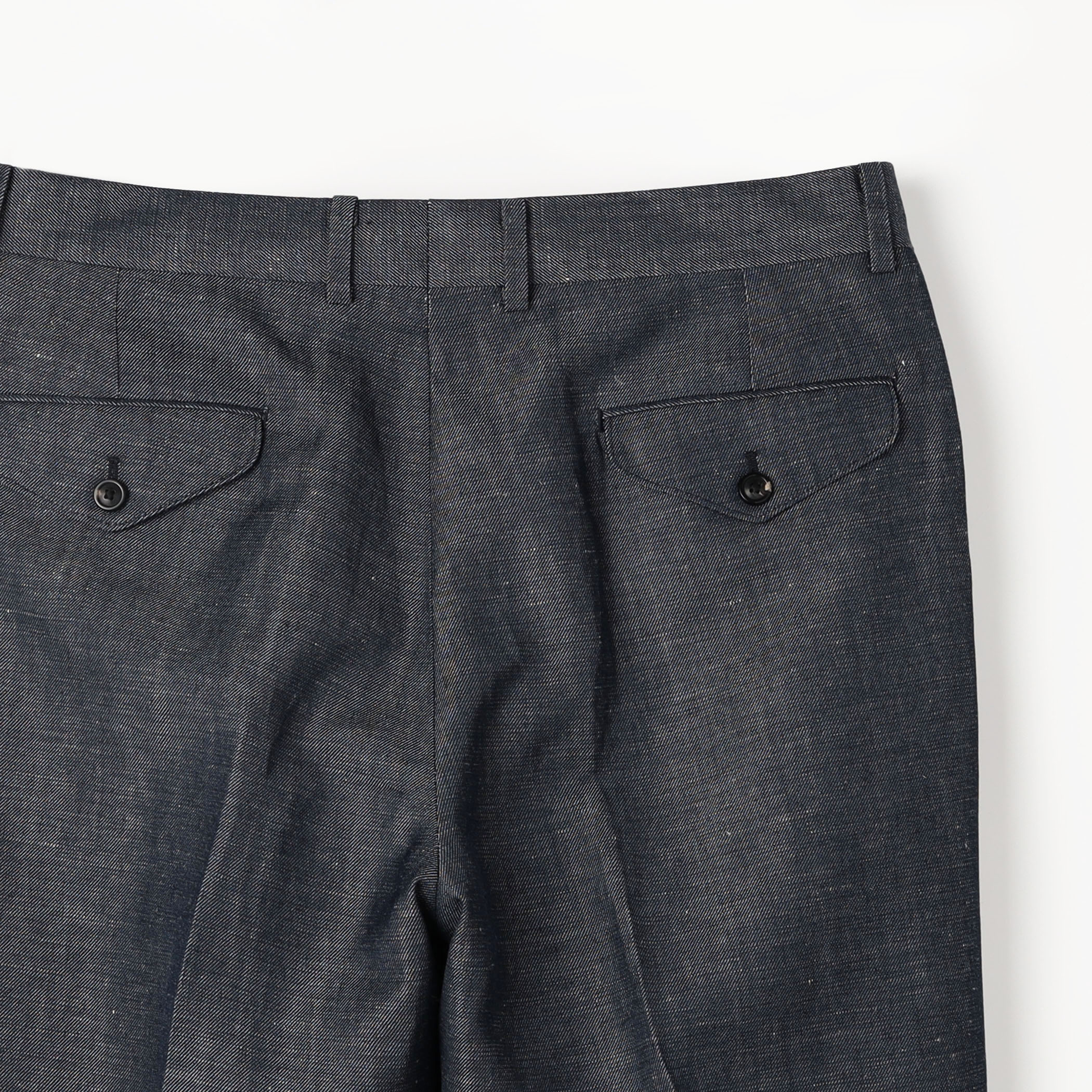 ウールリネン 1プリーツスラックス DORMEUIL｜トゥモローランド 公式通販