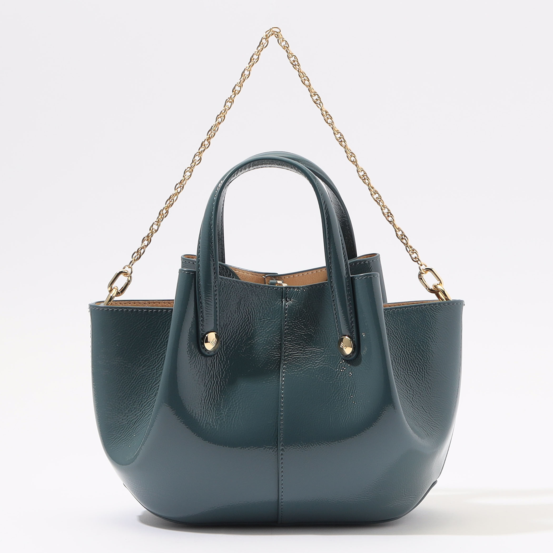 Atelier TOMORROWLAND SHELL MINI エナメルバッグ｜トゥモローランド