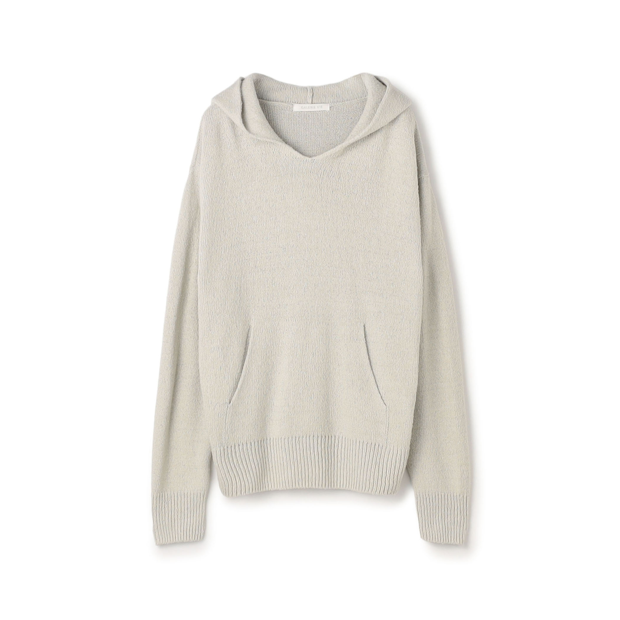 シルク フーデッドプルオーバー