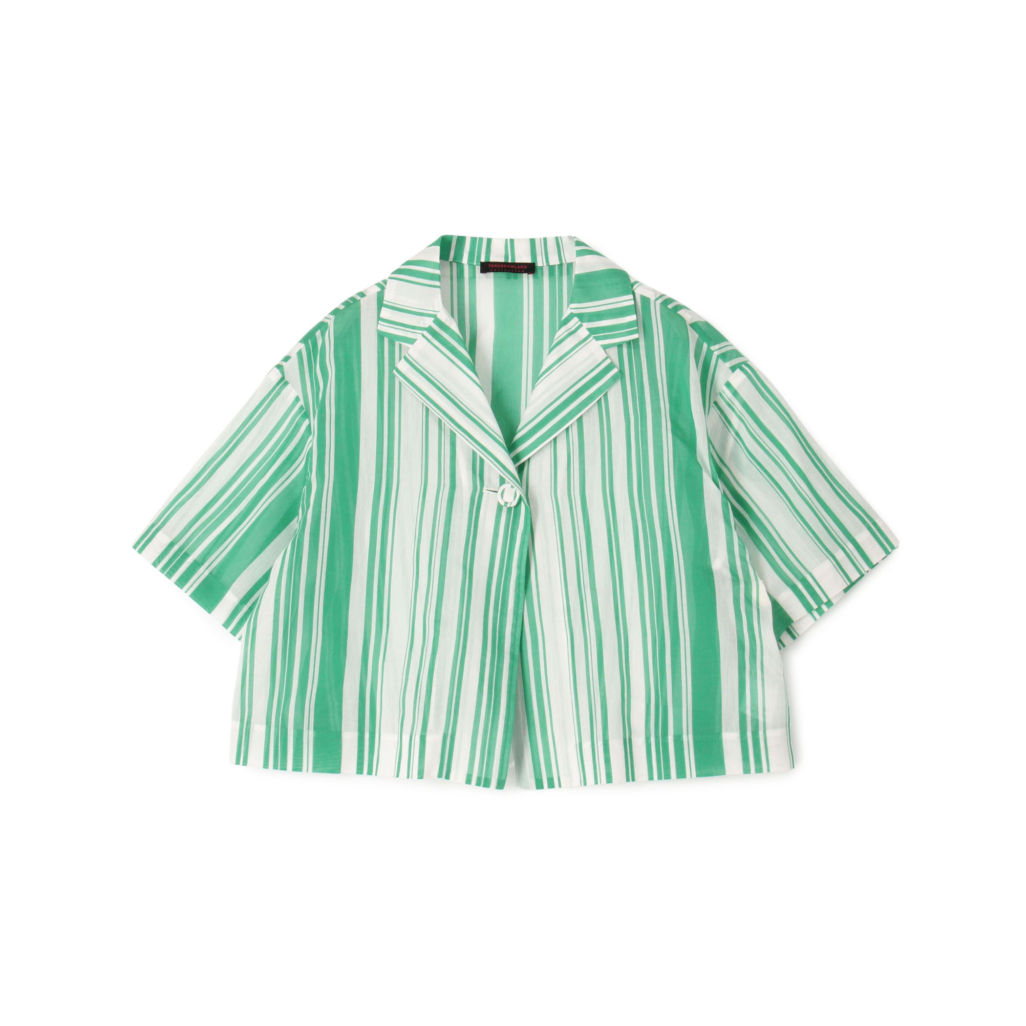 【WEB先行予約】シルクコットンランダムストライプ ライトジャケット