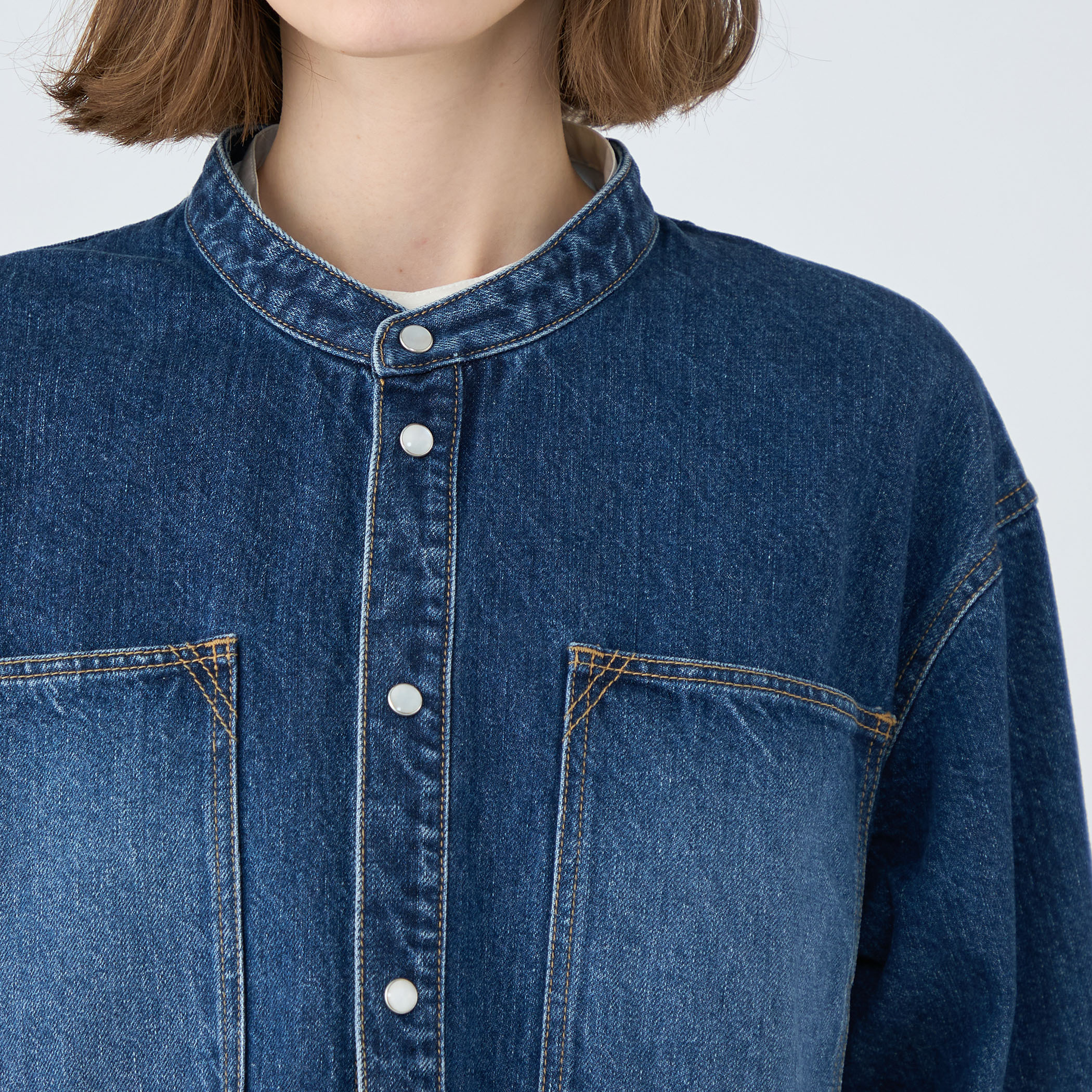 ほぼ新品！！今季物！MACPHEEコットンデニム シャツブルゾン コットンデニム シャツブルゾン｜トゥモローランド 公式通販