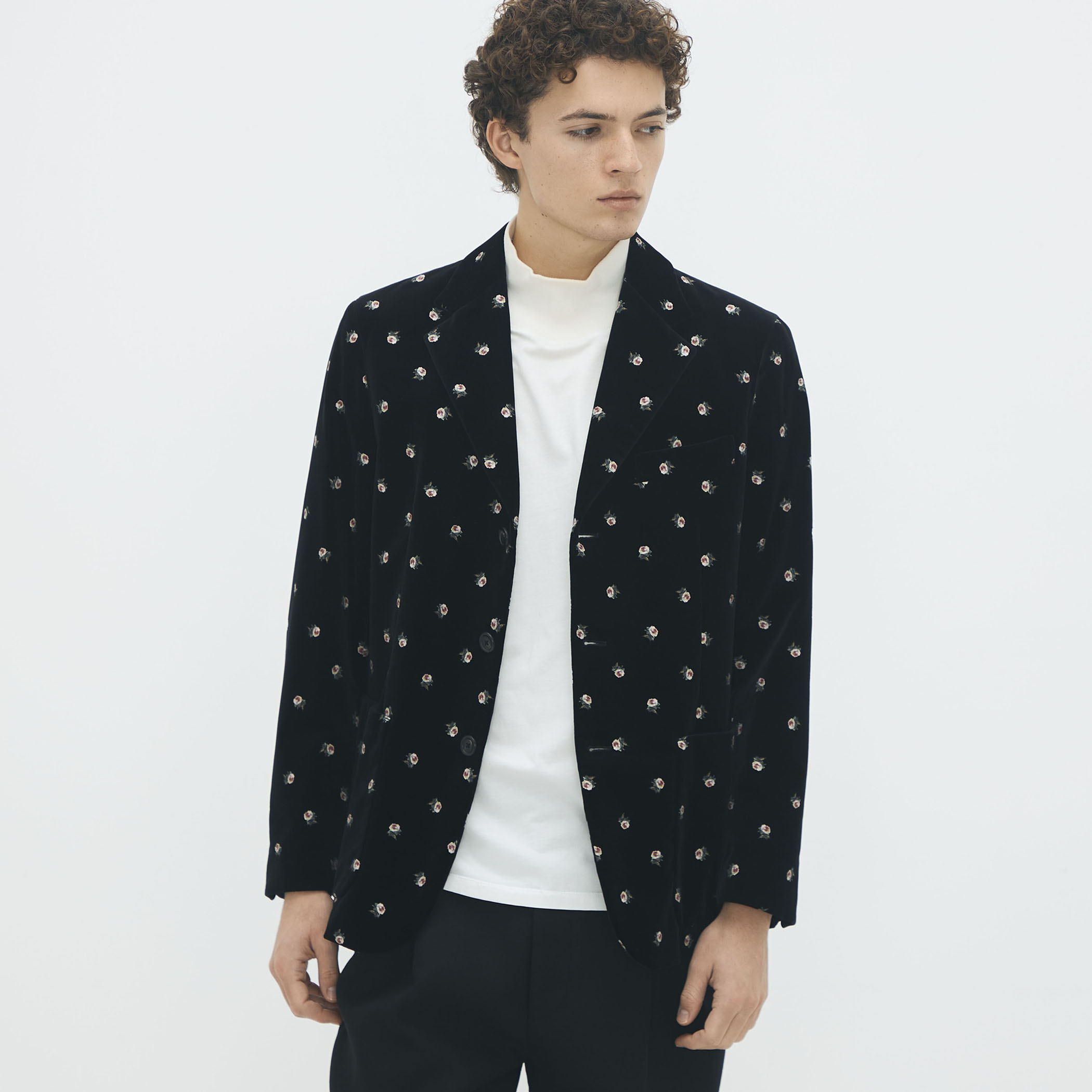 CABaN ベロアローズプリント テーラードジャケット｜トゥモローランド