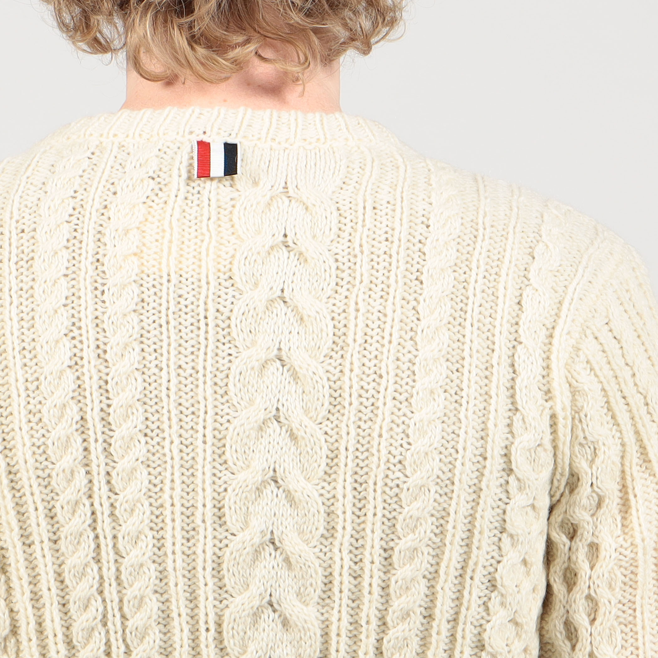 ○THOM BROWNE ARAN CABLE STITCH PULLOVER|トゥモローランド ○THOM BROWNE ARAN CABLE STITCH PULLOVER|トゥモローランド