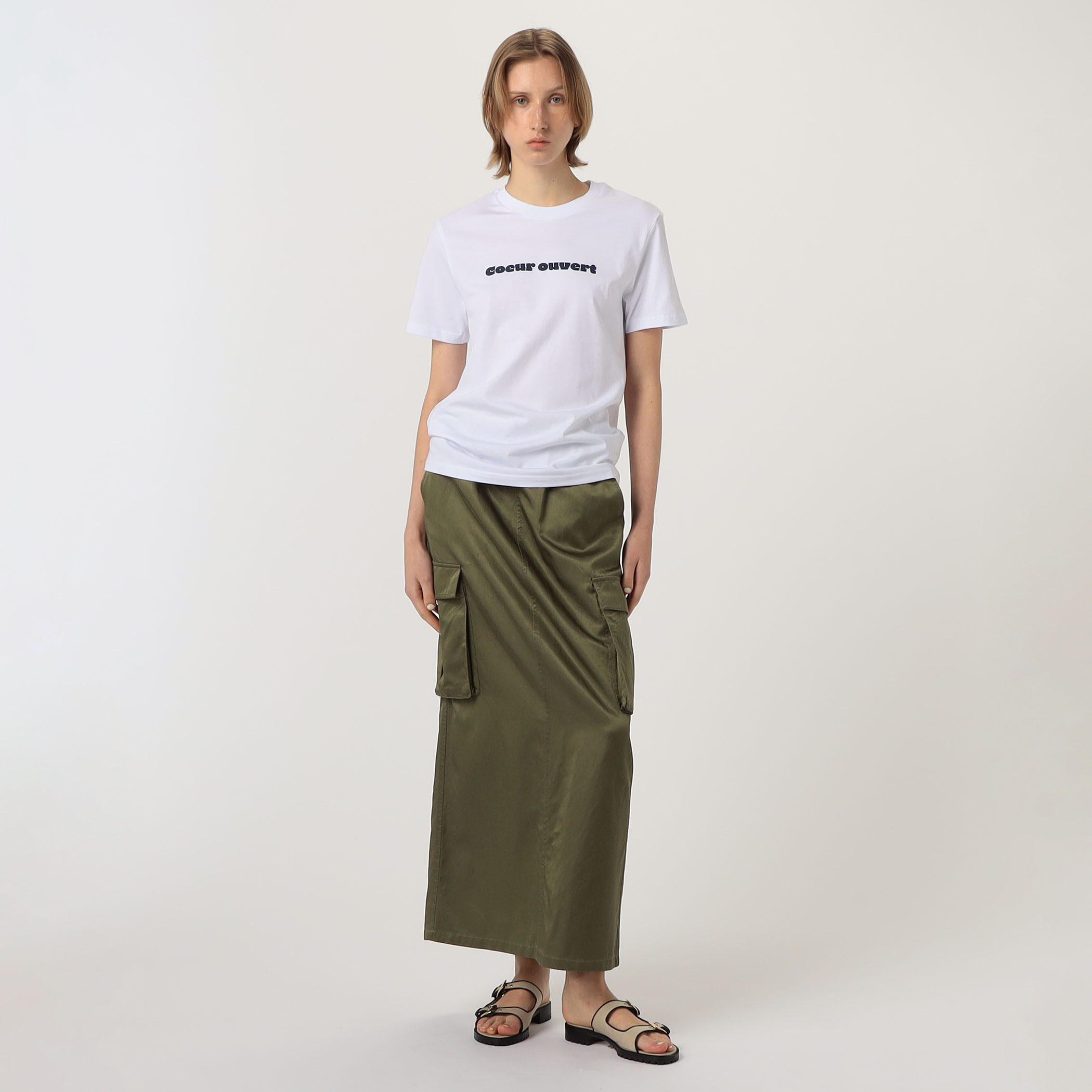 Les Petits Basics Open heart ハーフスリーブプルオーバー
