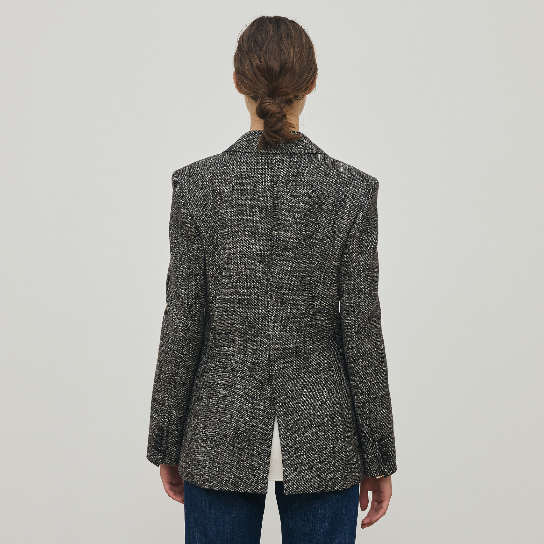 ウールリネンツイード バイカラージャケット｜トゥモローランド 公式通販