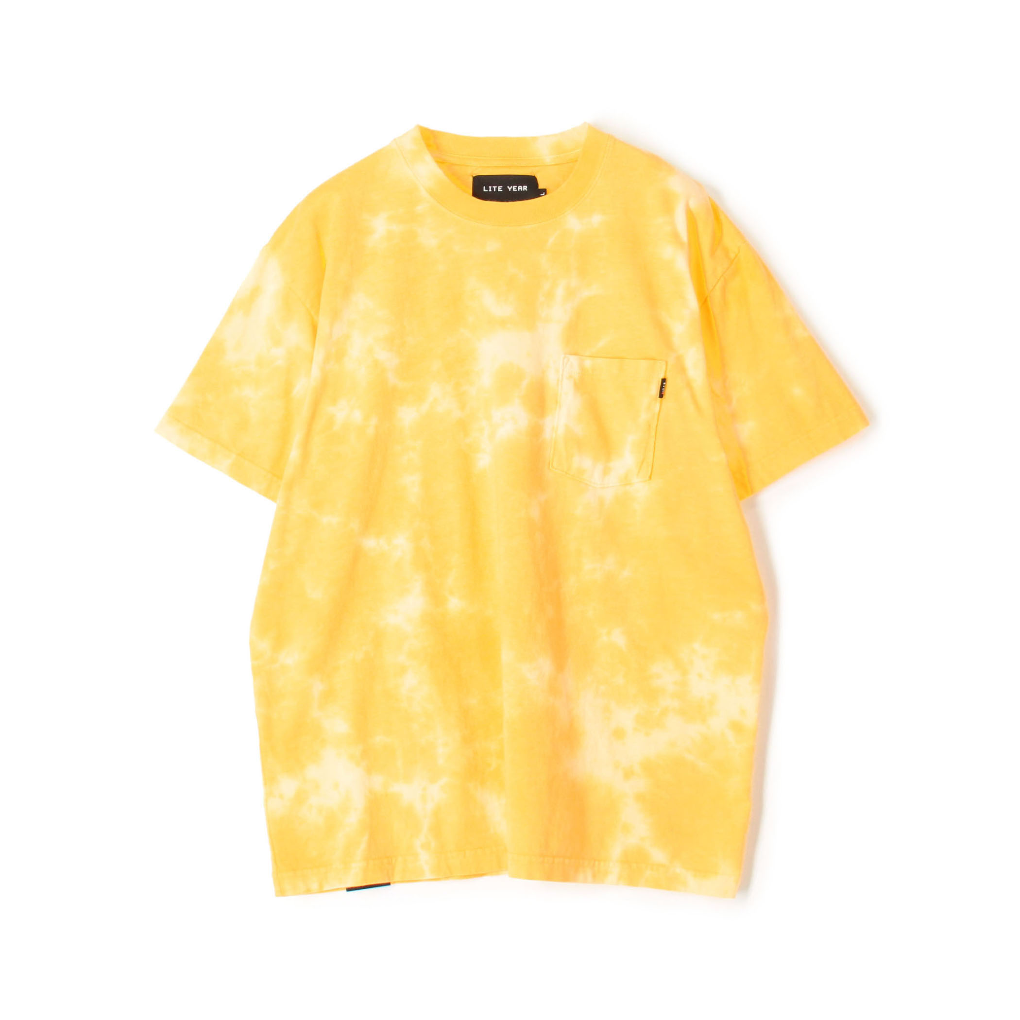 LITE YEAR Cloudy Pocket Tee コットン タイダイTシャツ