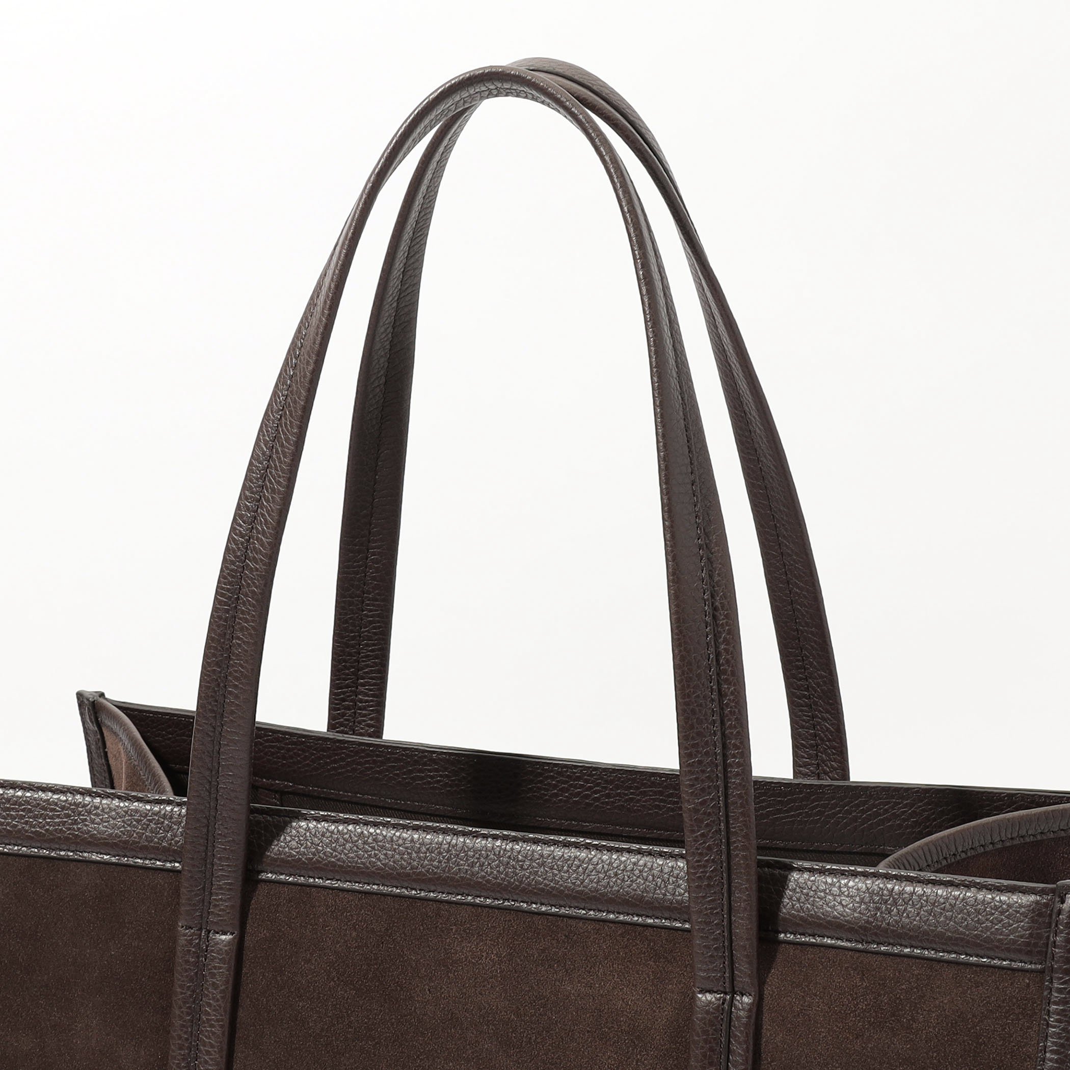 TOMORROWLAND シュリンクレザー×スウェードコンビ トートバッグ