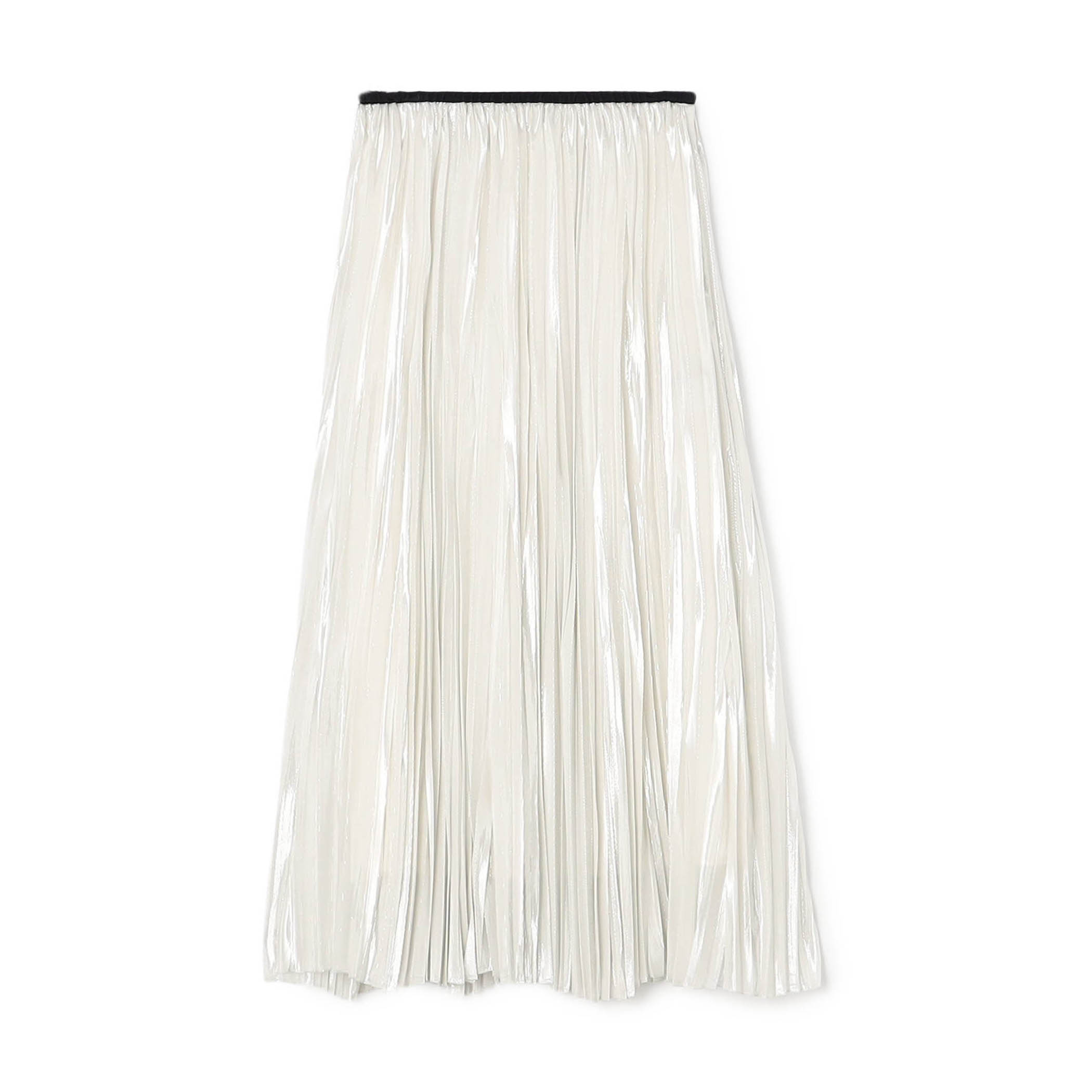【WEB先行予約】シルバーオーガンジー スイングプリーツスカート