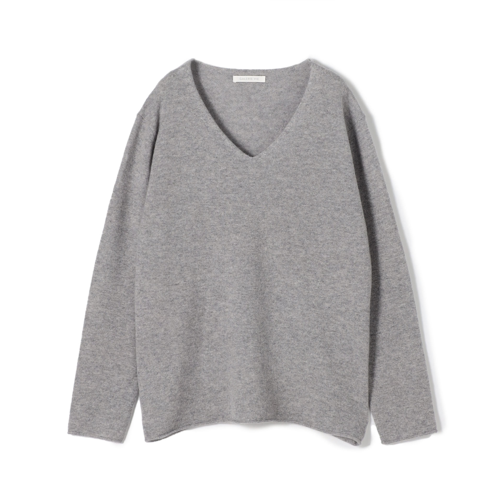 スコットランドカシミヤ Vネックプルオーバー