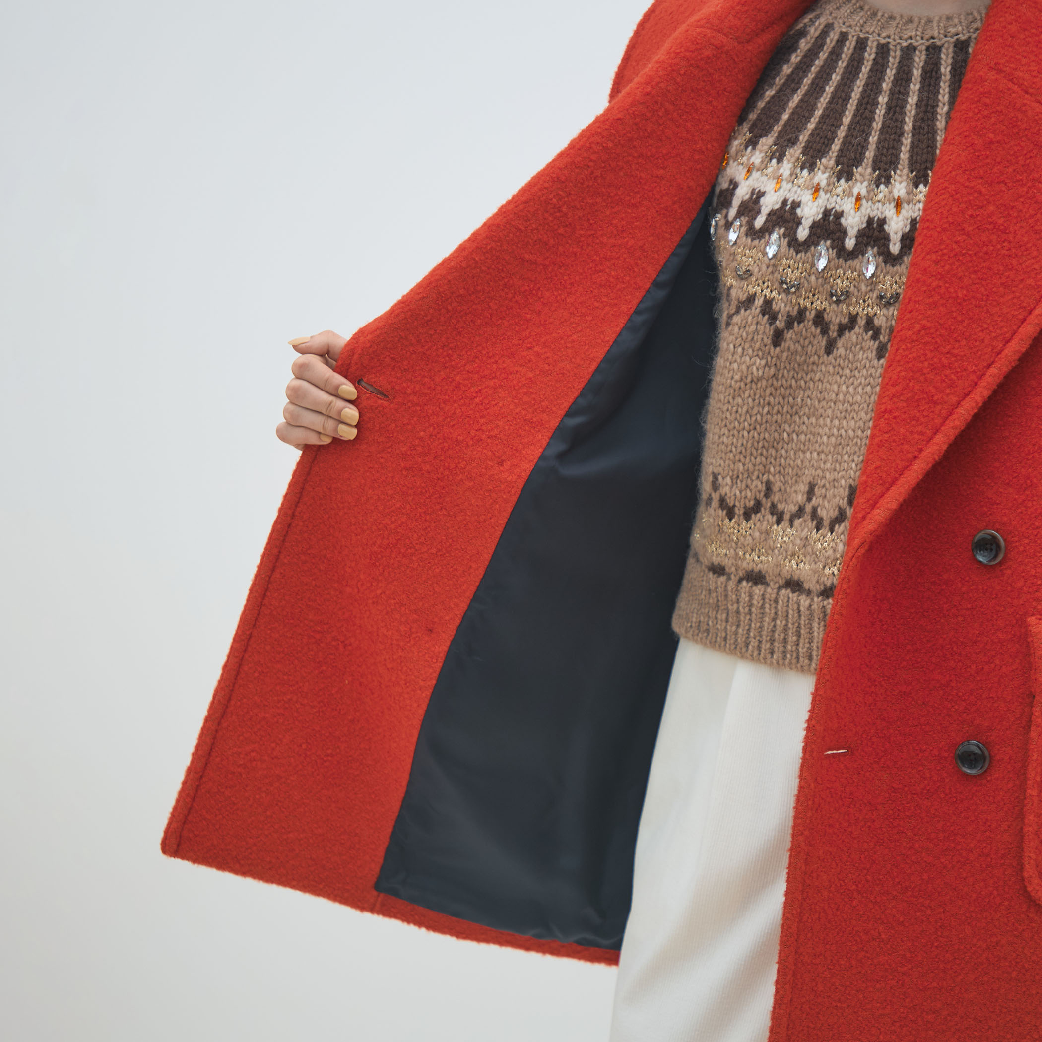 ブークレーボンディング ダブルブレストコート｜トゥモローランド 公式通販