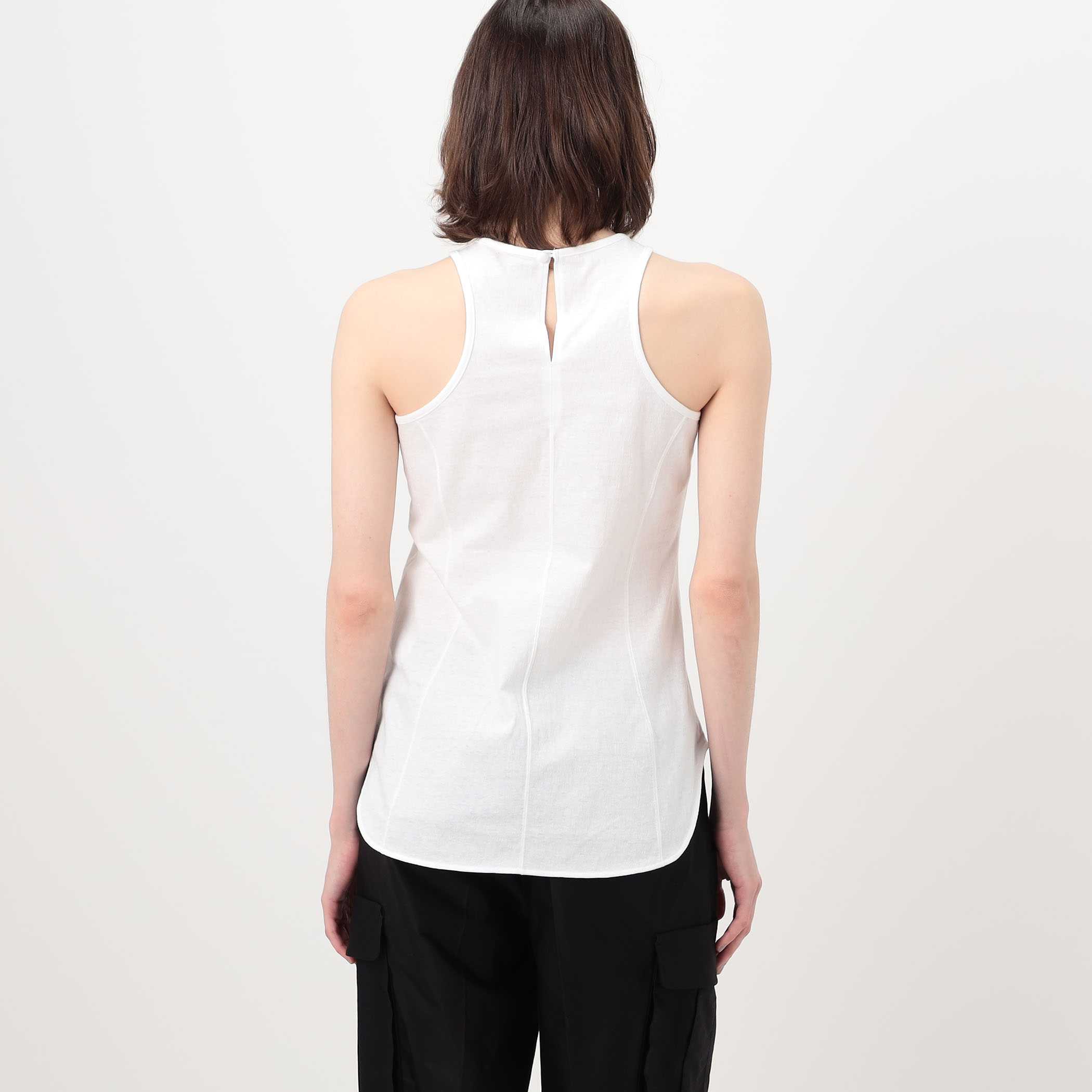 Mame Kurogouchi Cotton Plainstitch Sleeveless Top コットン