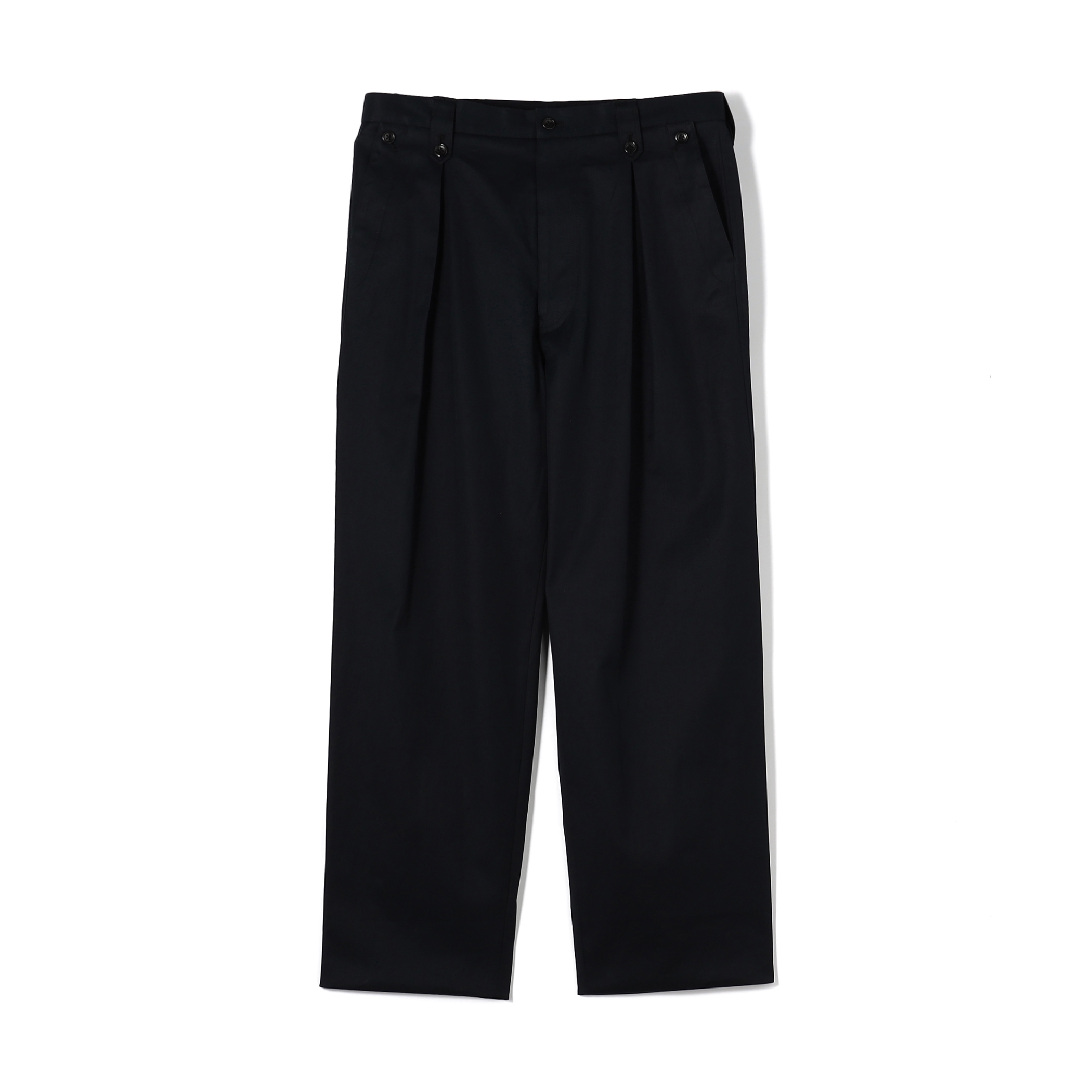 60/2コットンギャバジン 1タックペグトップパンツ