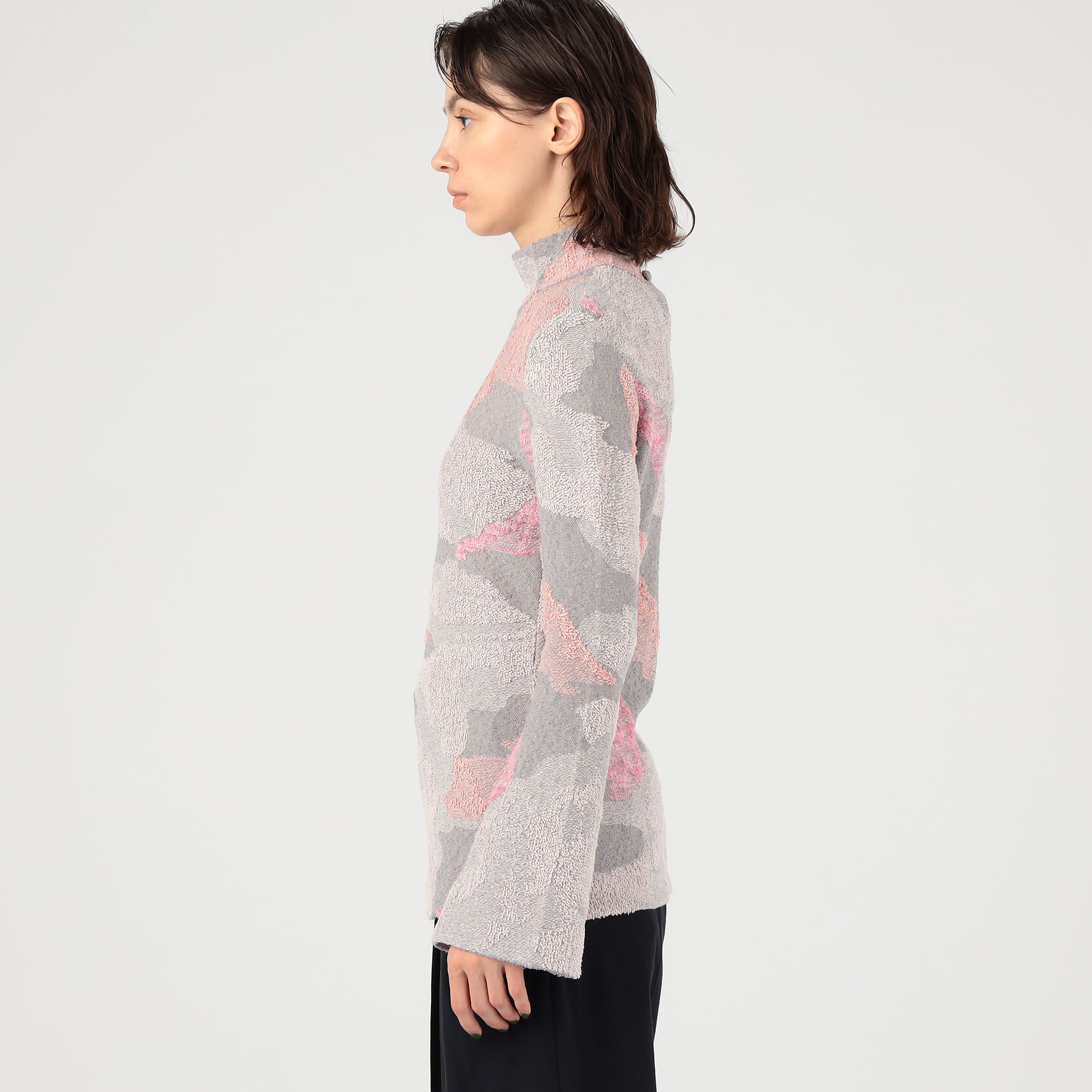 Mame Kurogouchi Pile Jacquard High Neck Top｜トゥモローランド 公式通販