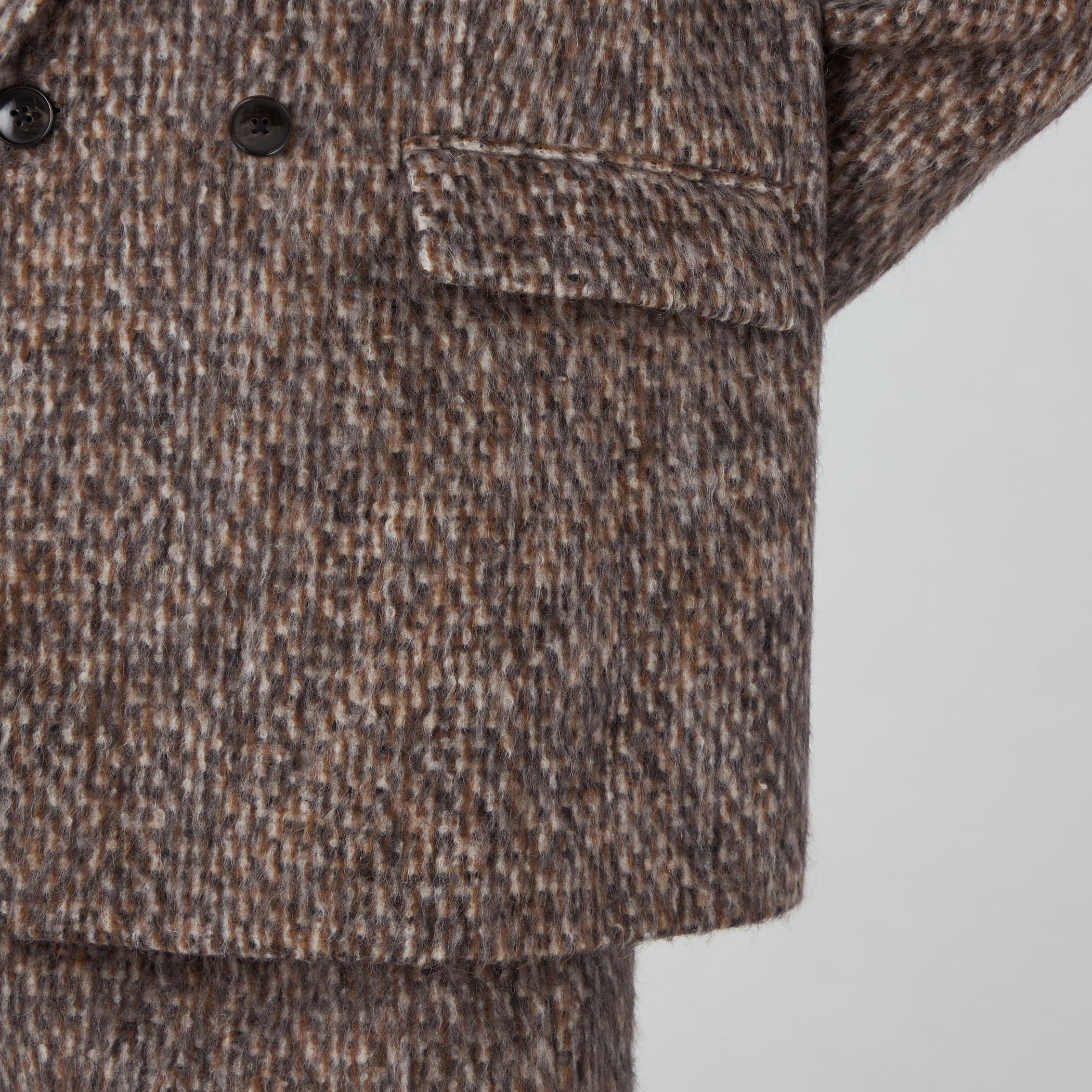 モヘヤミックスシャギー ダブルブレストジャケット｜トゥモローランド