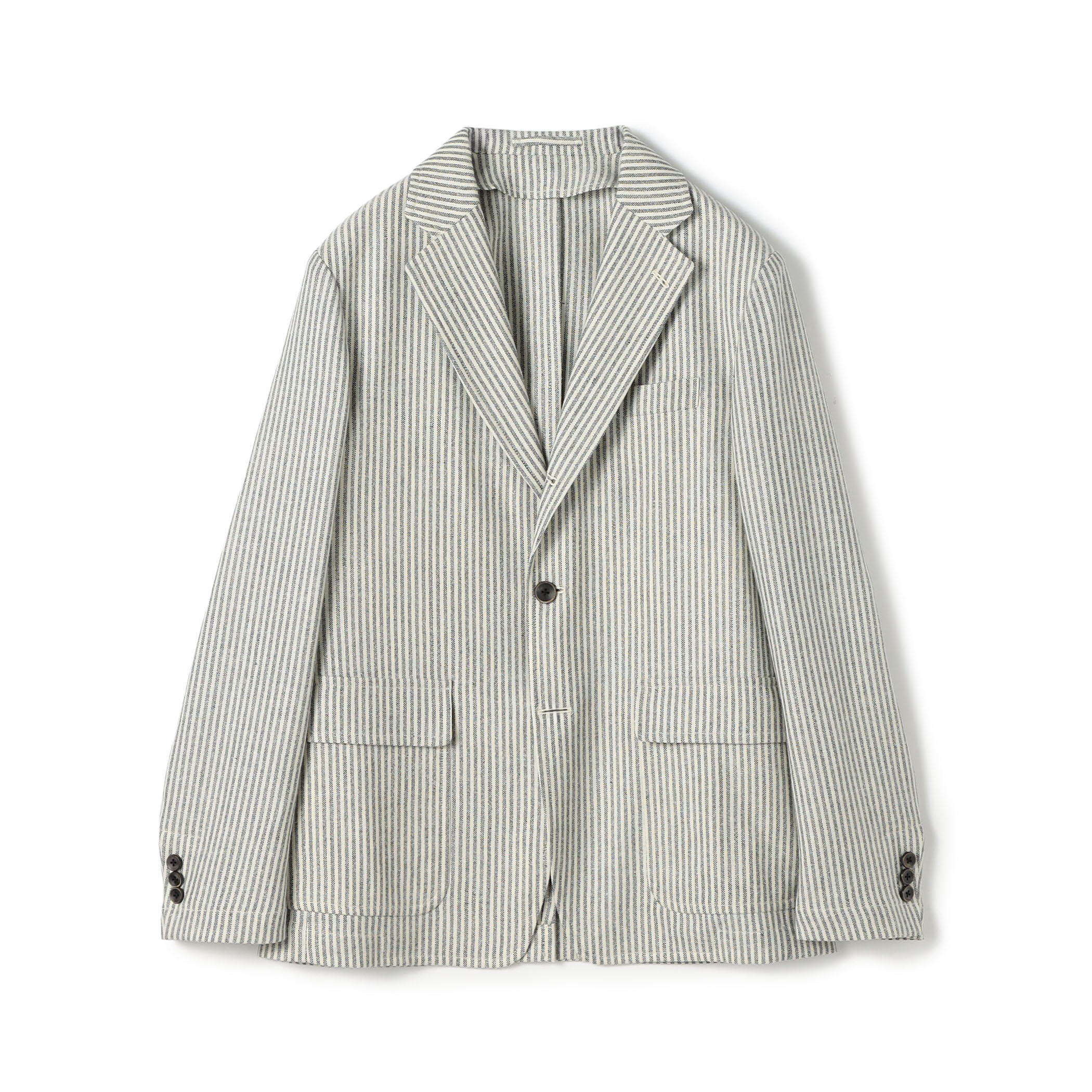 ウールリネンシルク シングルブレステッド 3Bジャケット MARLING＆EVANS