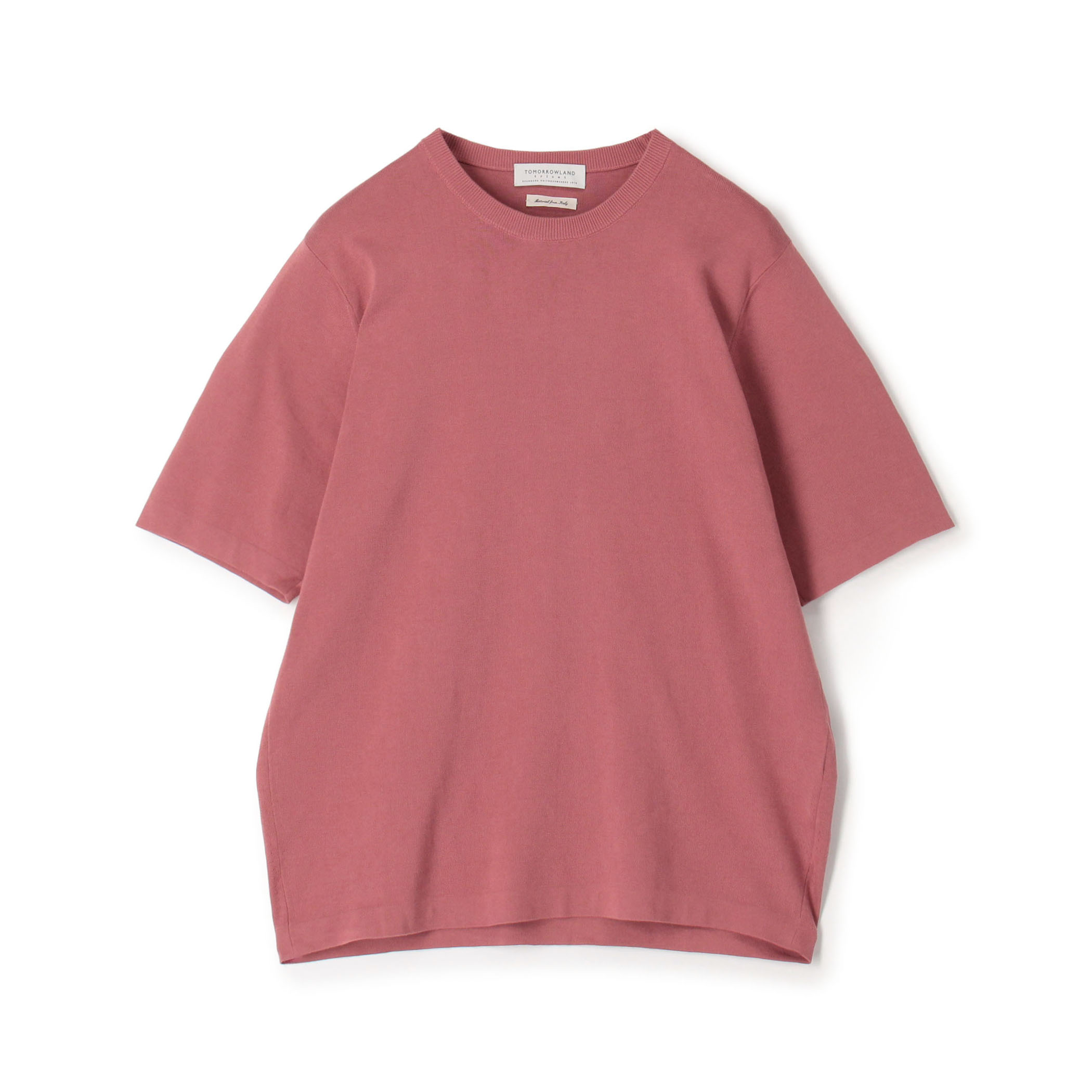 TOMORROWLAND tricot シーアイランドコットン ハーフスリーブクルーネックニット