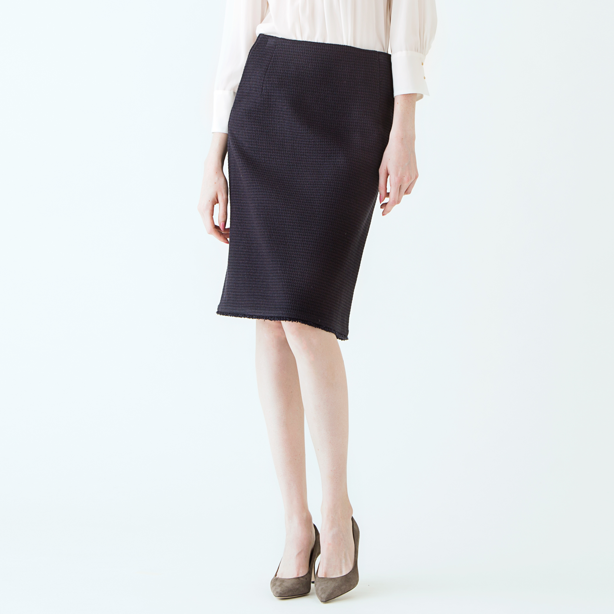 【Ballsey ボールジイ】ホワイトベージュ タイトスカート 新品 タグ付 Ballsey ボールジイ】ホワイトベージュ タイトスカート 新品