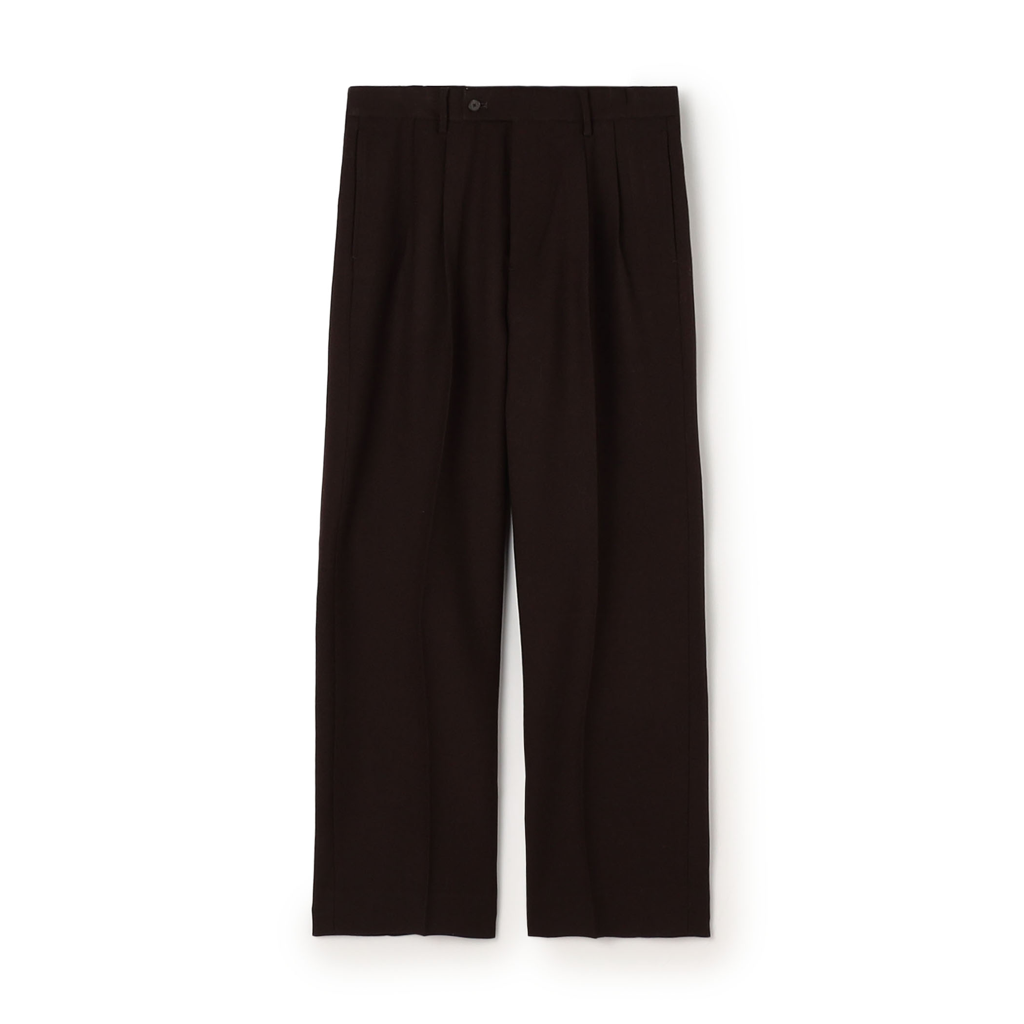 ウールツイル 2タックワイドストレートパンツ セットアップ対応