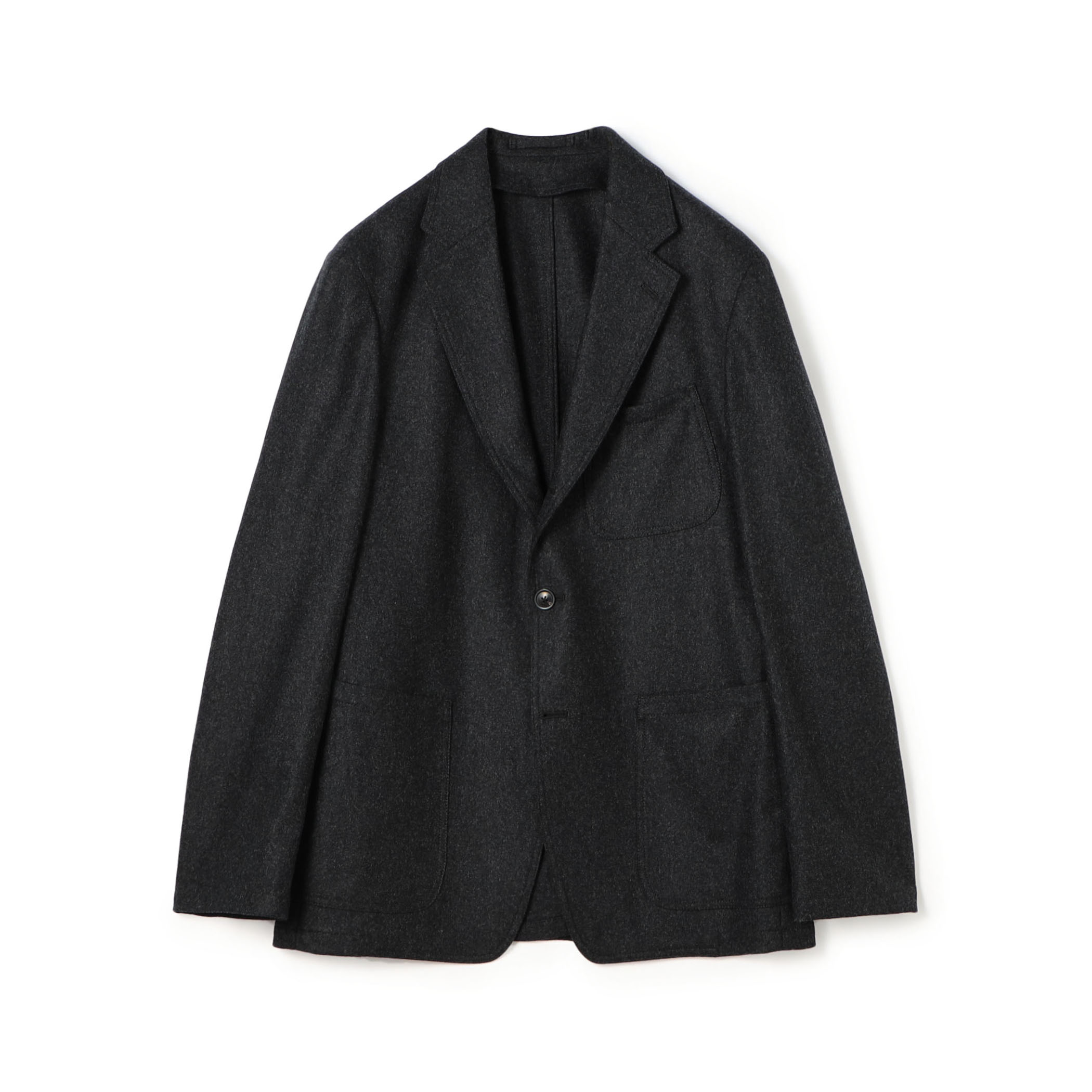 ウーレンフランネル シングルブレステッド3Bジャケット Vitale Barberis Canonico