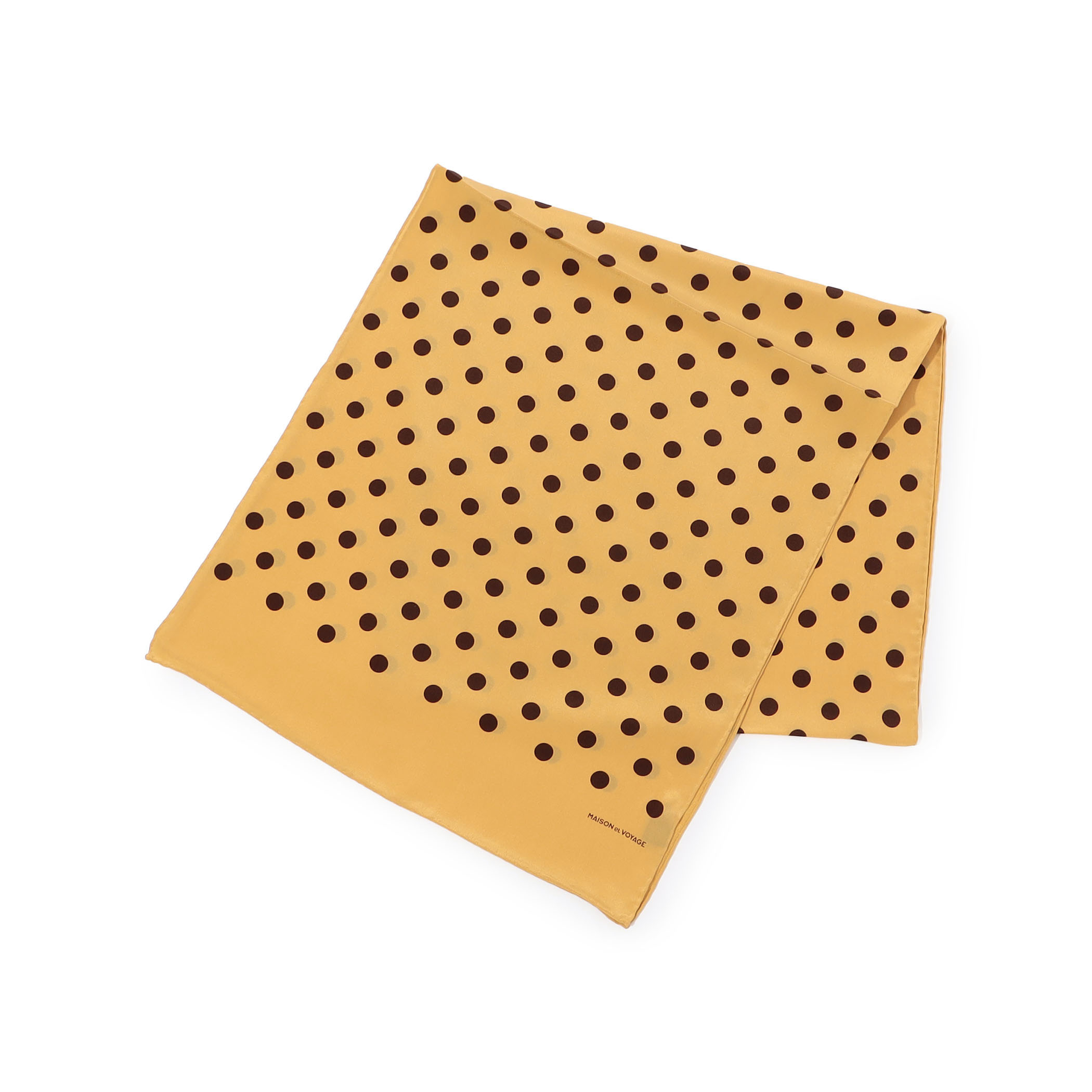 MAISON et VOYAGE シルク 12mmドット ストール