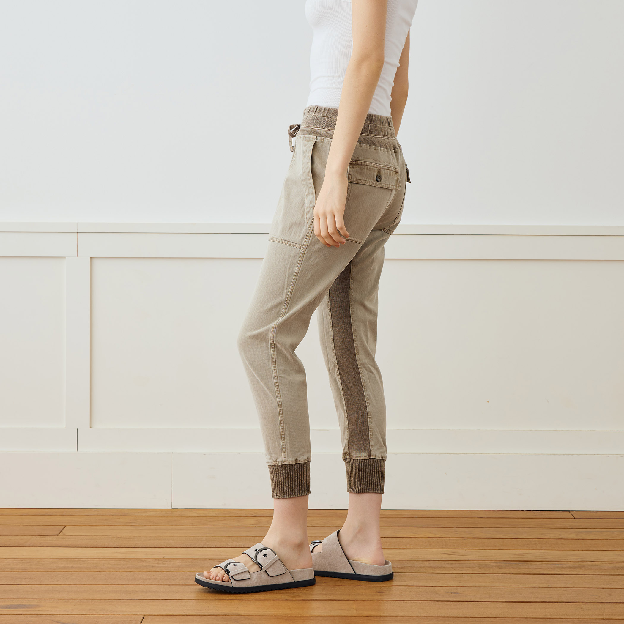 ジェームスパース JAMES PERSE 裾リブジャージーパンツ ライトグレー ジェームスパース JAMES PERSE 裾リブジャージーパンツ ライトグレー