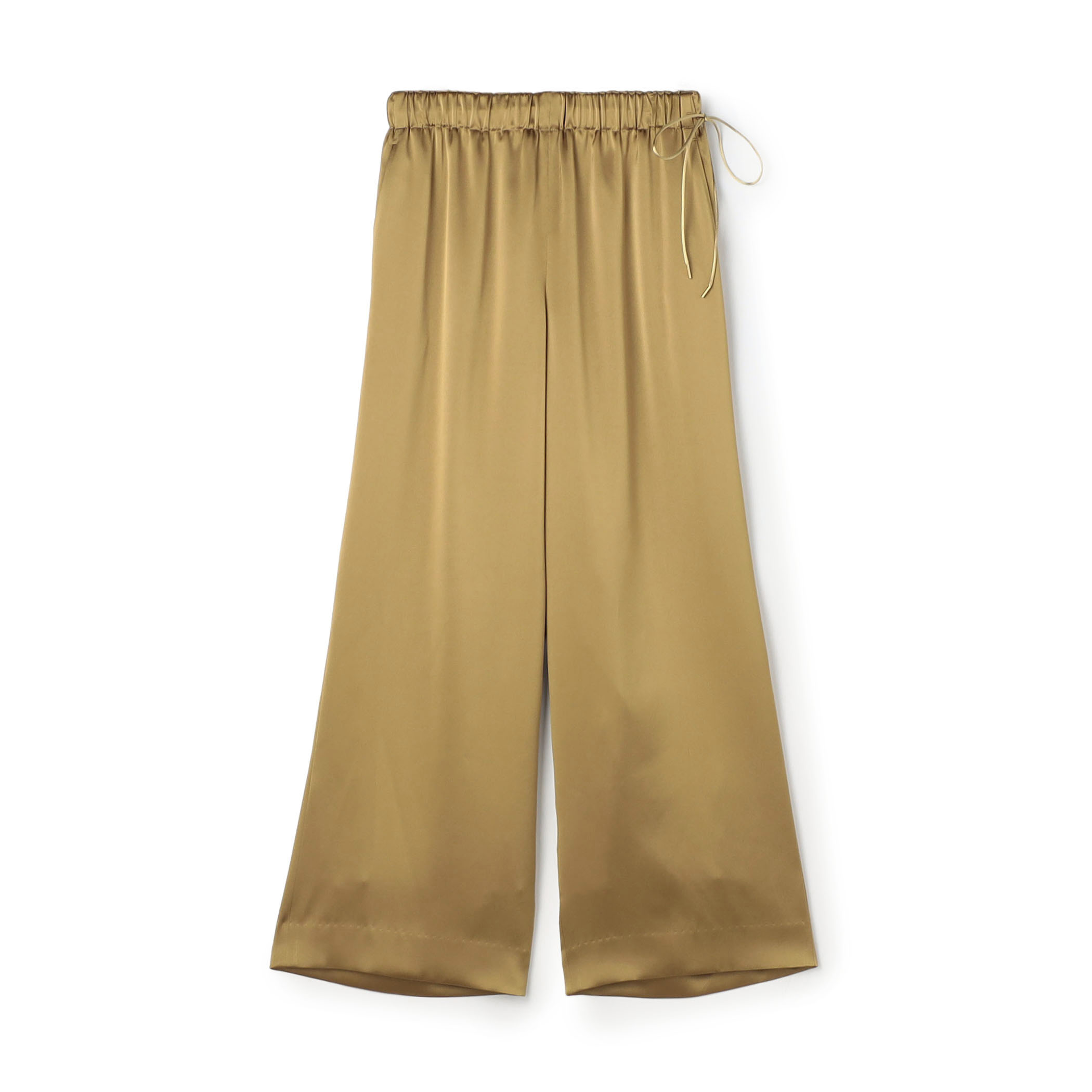 ノーブルサテン ワイドパンツ