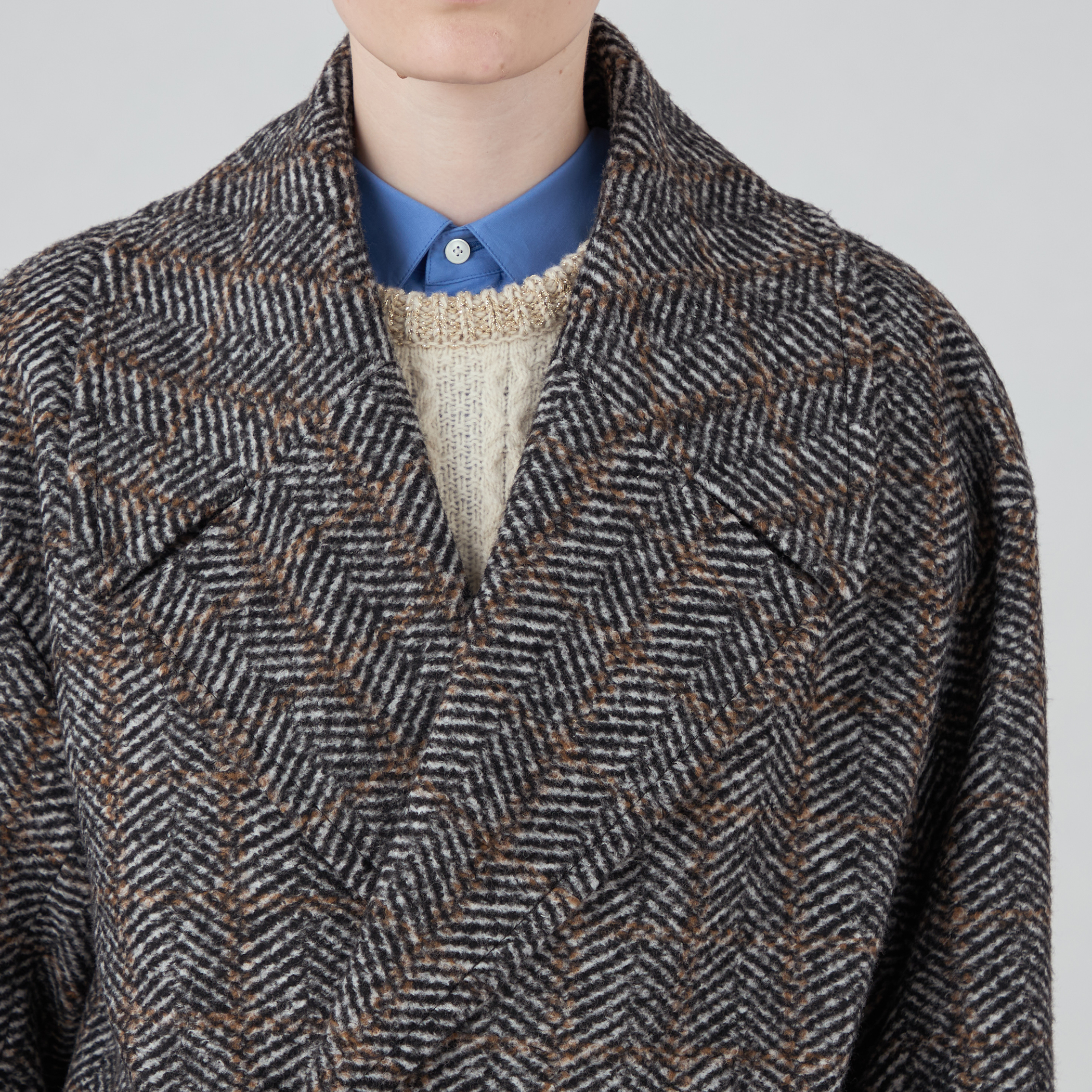 【希少品】バーバリー ダブルブレスト コート ヘリンボーン イングランド製 希少品】バーバリー ダブルブレスト コート ヘリンボーン