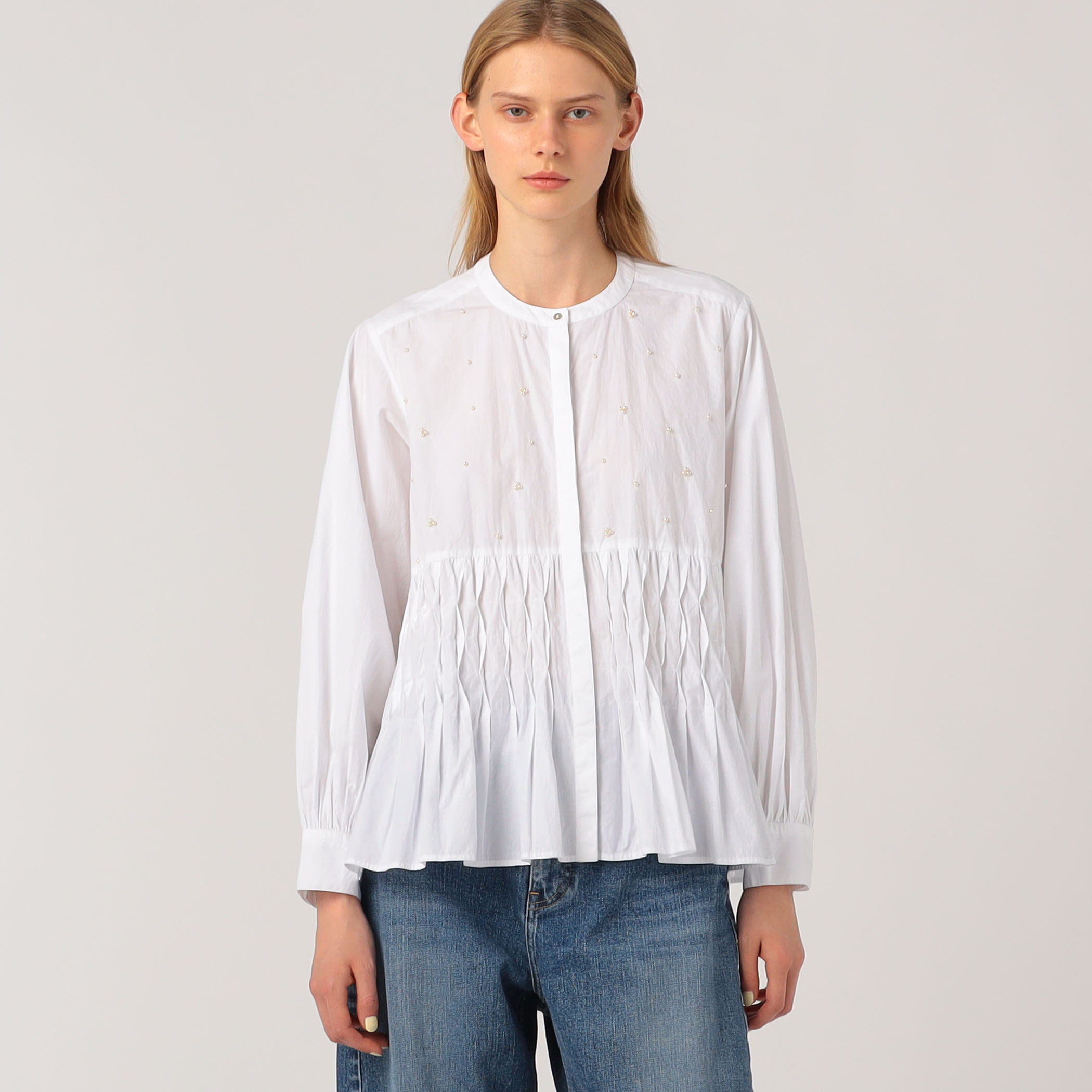 別注】ne Quittez pas BLACK Tuck ブラウス｜トゥモローランド 公式サイト