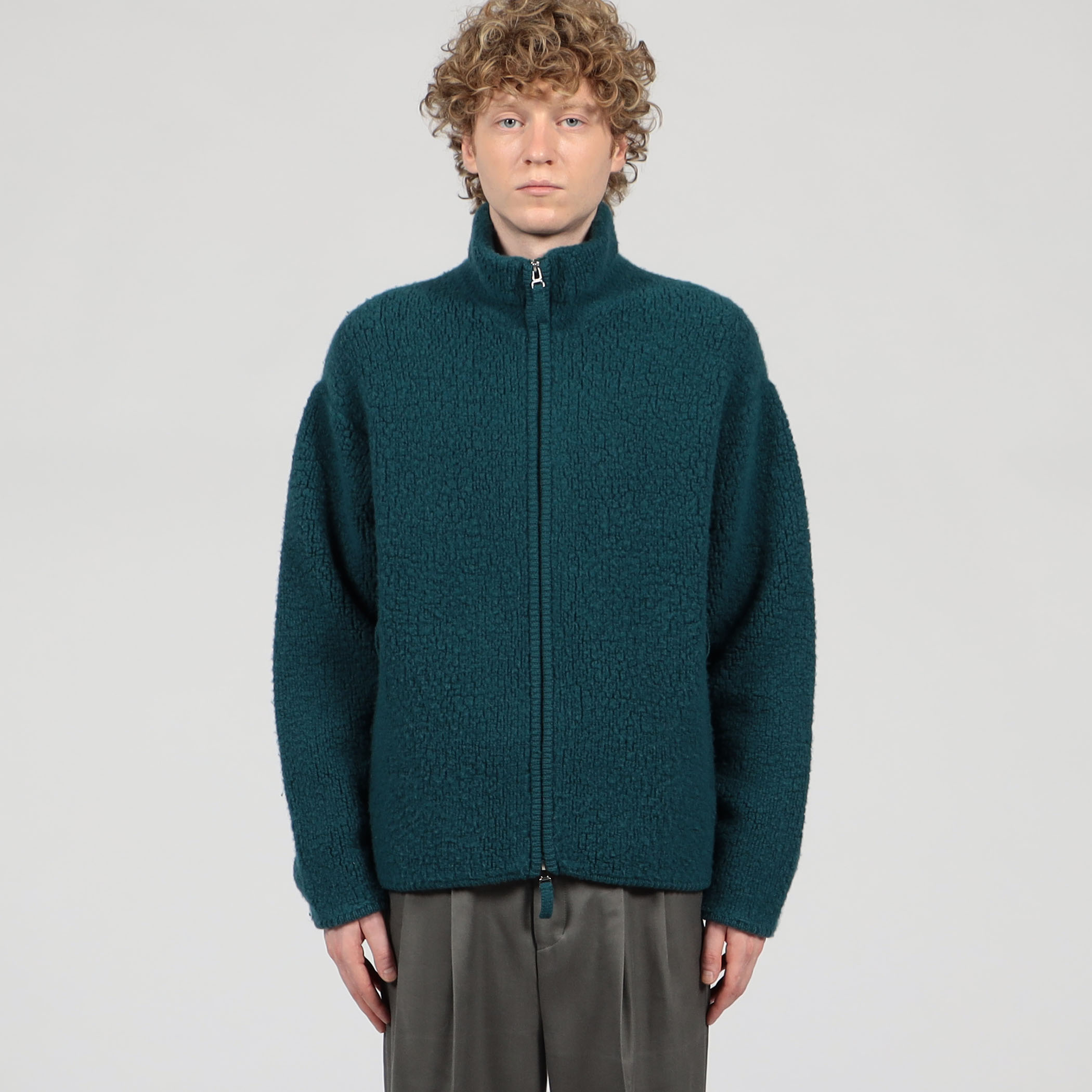 theory luxe♦︎圧縮ウールブルゾン　美品 TOMORROWLAND Tricot ウールカシミヤ パイルニット ジップアップ