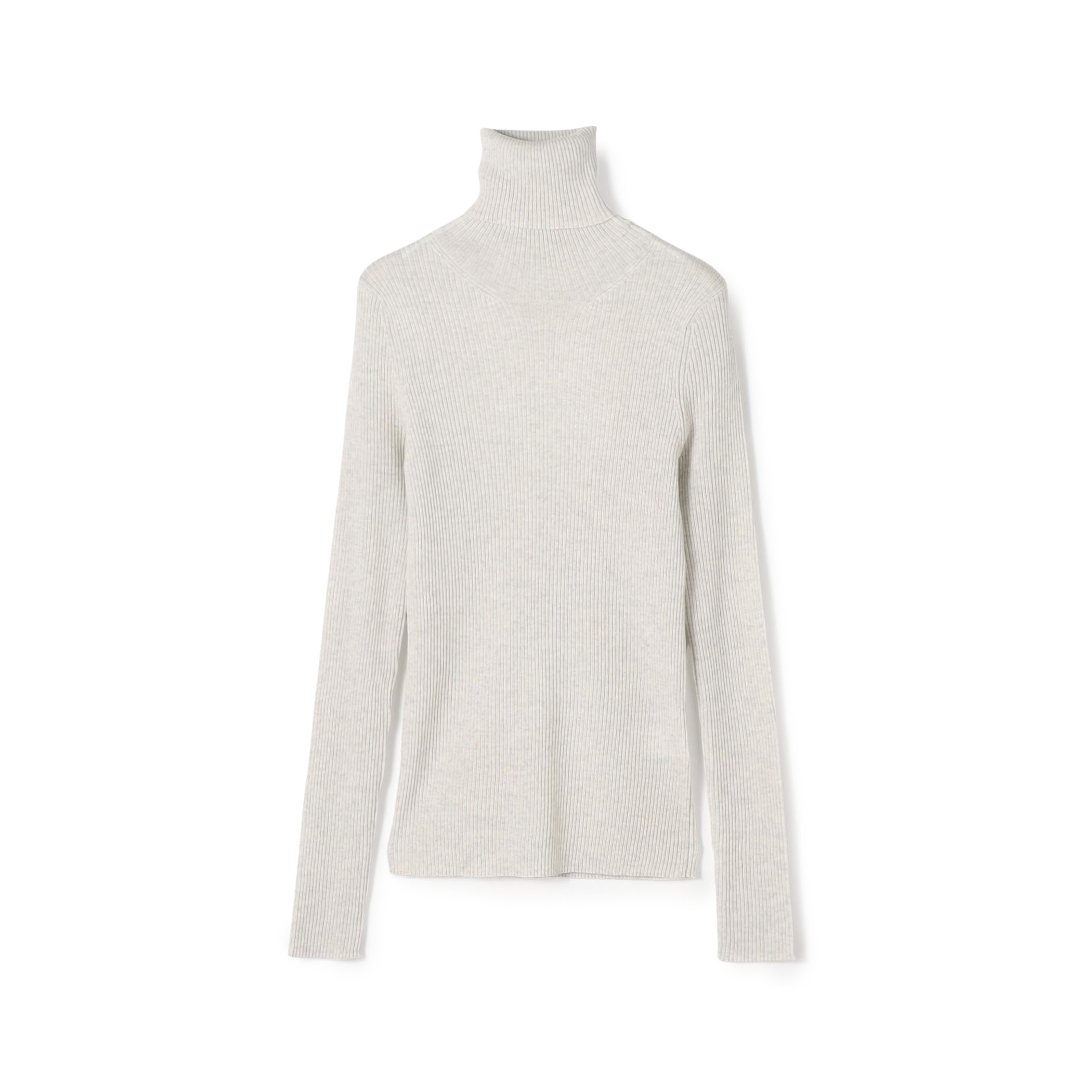 プルミエールウールリブ タートルネックプルオーバー