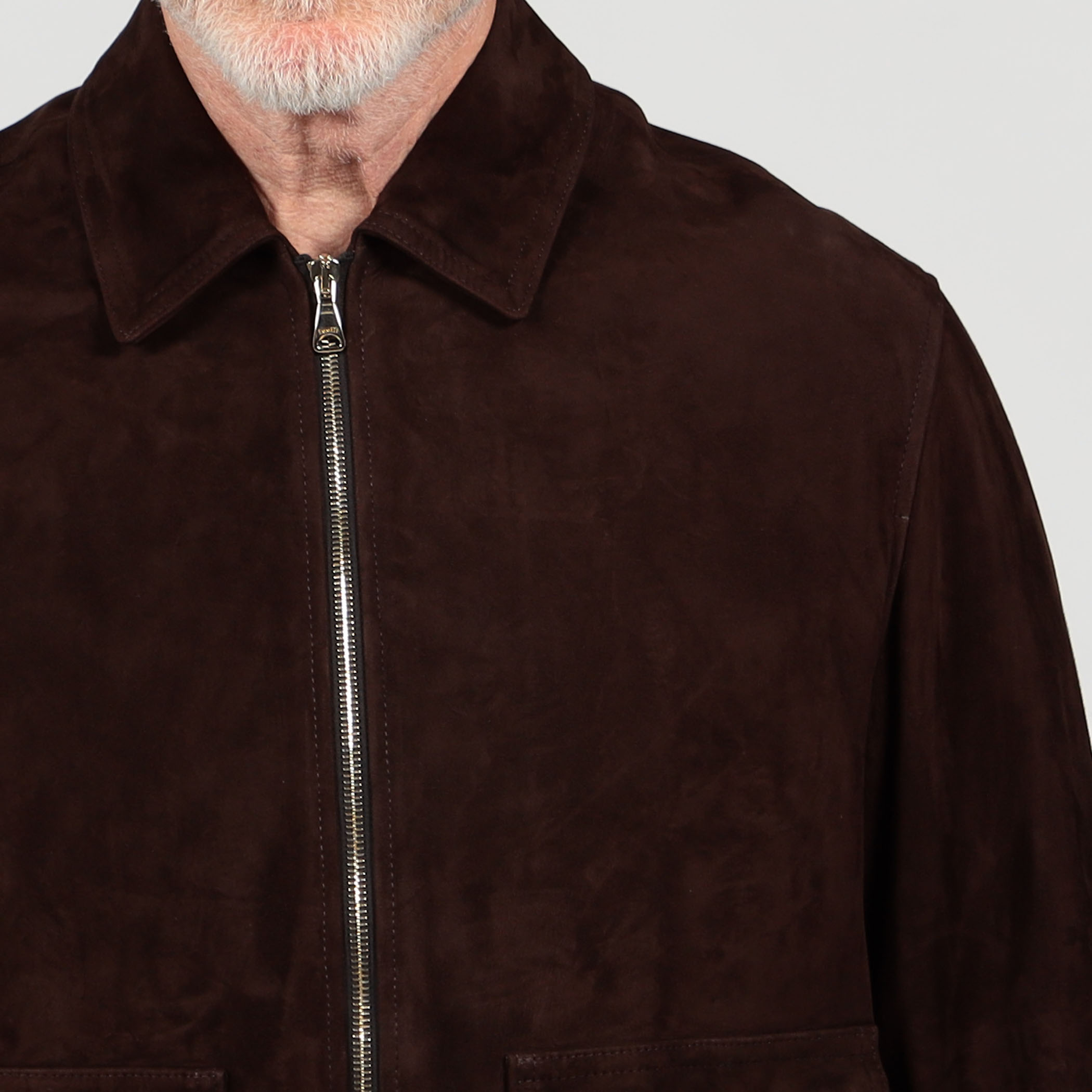 別注】EMMETI AKRON ラムレザー スエードブルゾン｜トゥモローランド