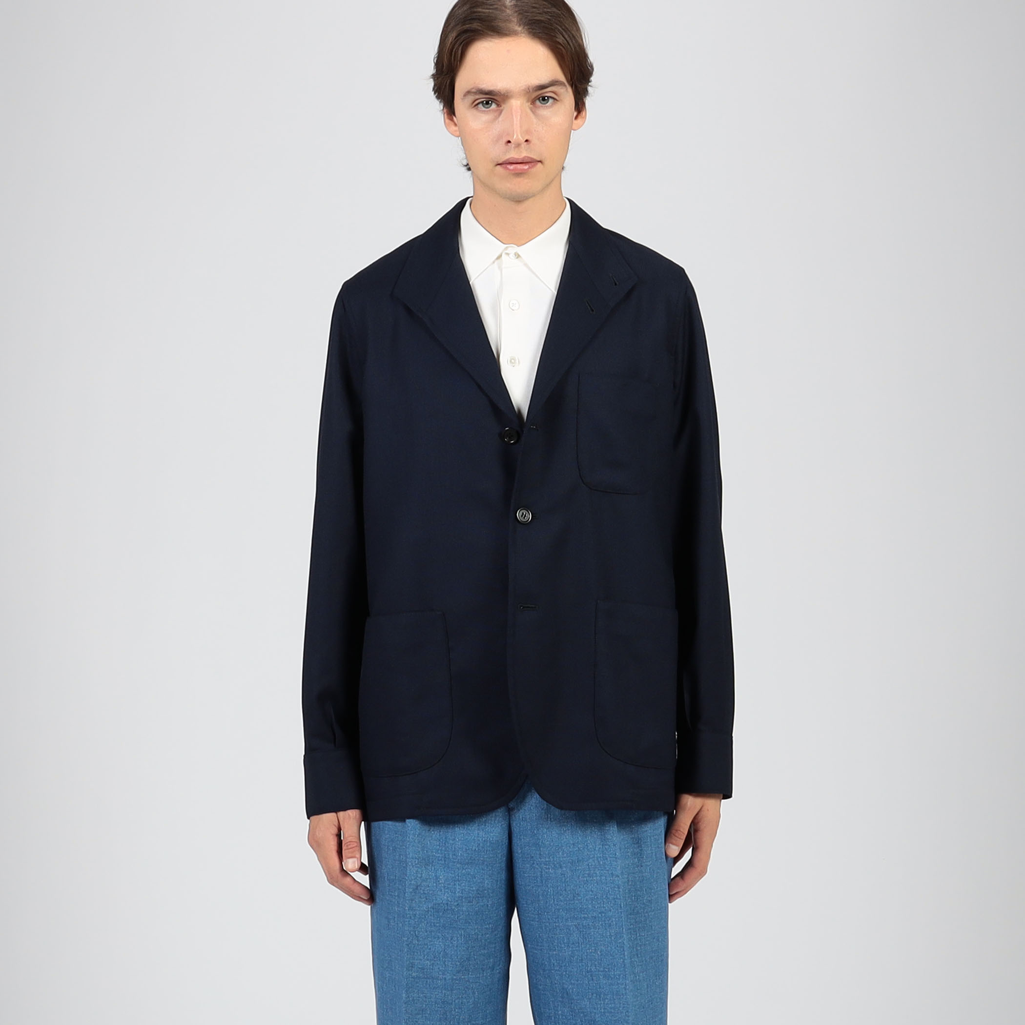 Justo Gimeno TEBA JAKCKET ウールホップサックジャケット