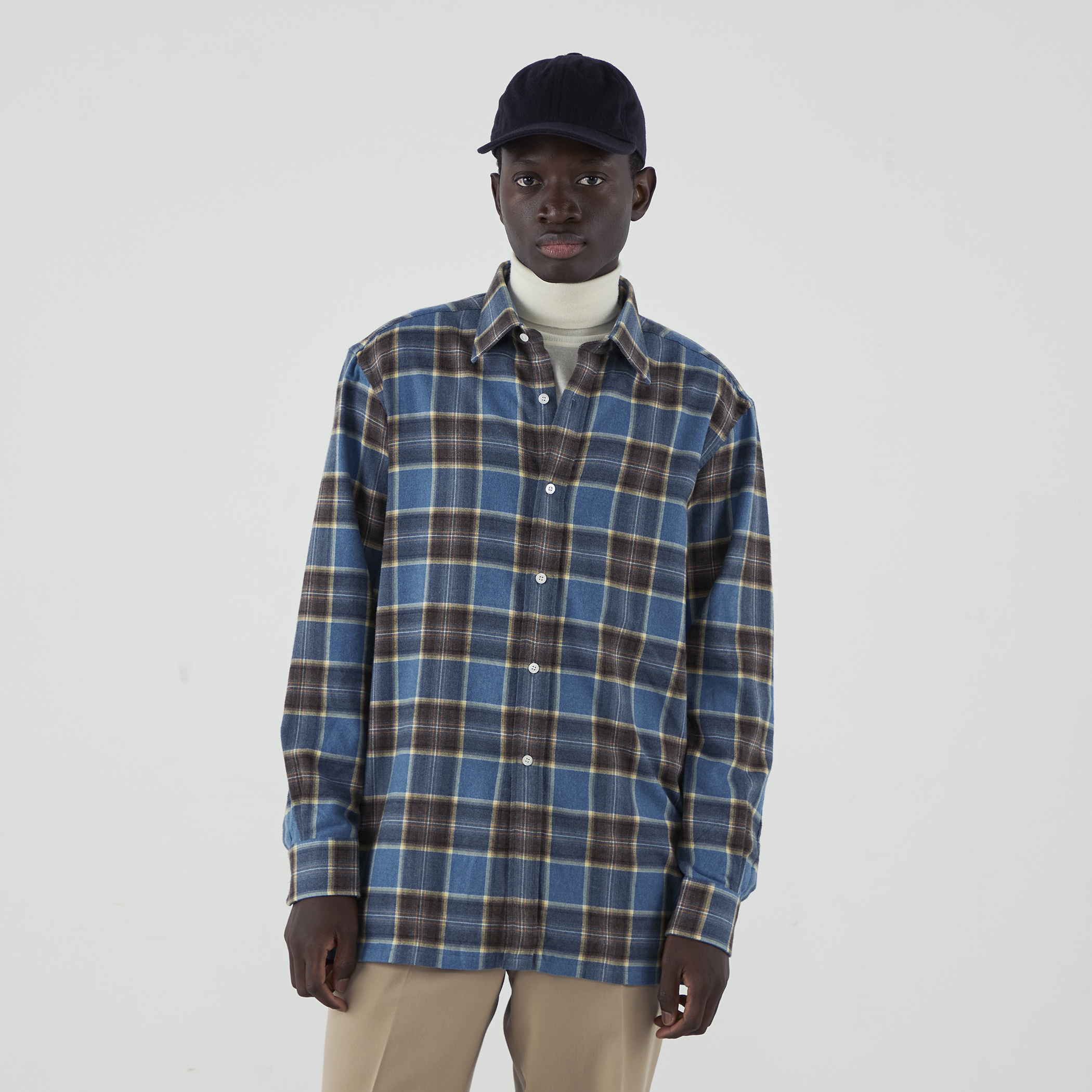 Charvet コットンネル セミワイドカラーシャツ｜トゥモローランド 公式通販