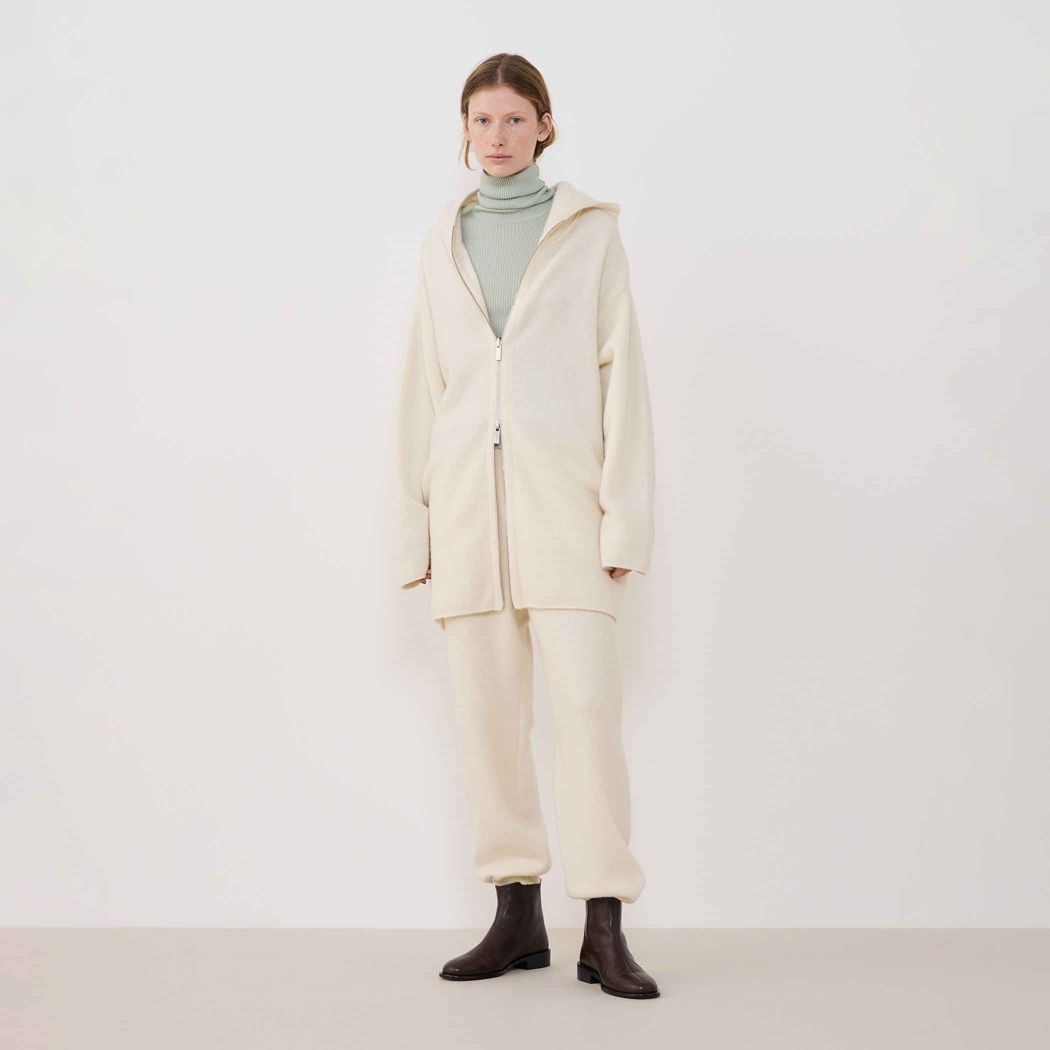 ウールダブルフェイスパイル 2-wayフーデッドコート｜トゥモローランド