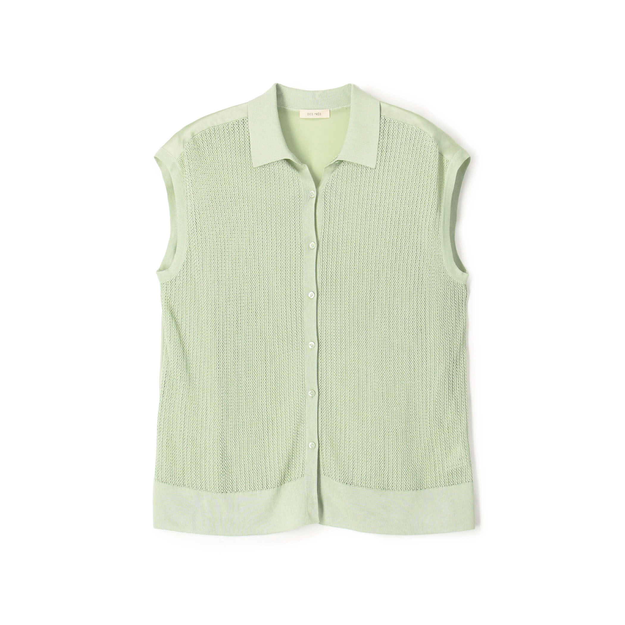 【WEB先行予約】 マットレーヨンシルクサテンコンビ フレンチスリーブシャツプルオーバー