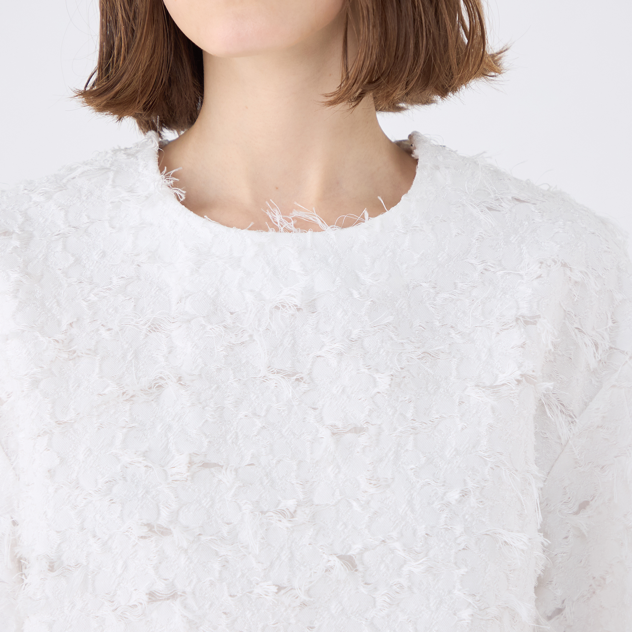 フラワーカットジャカード Tブラウス｜トゥモローランド 公式通販