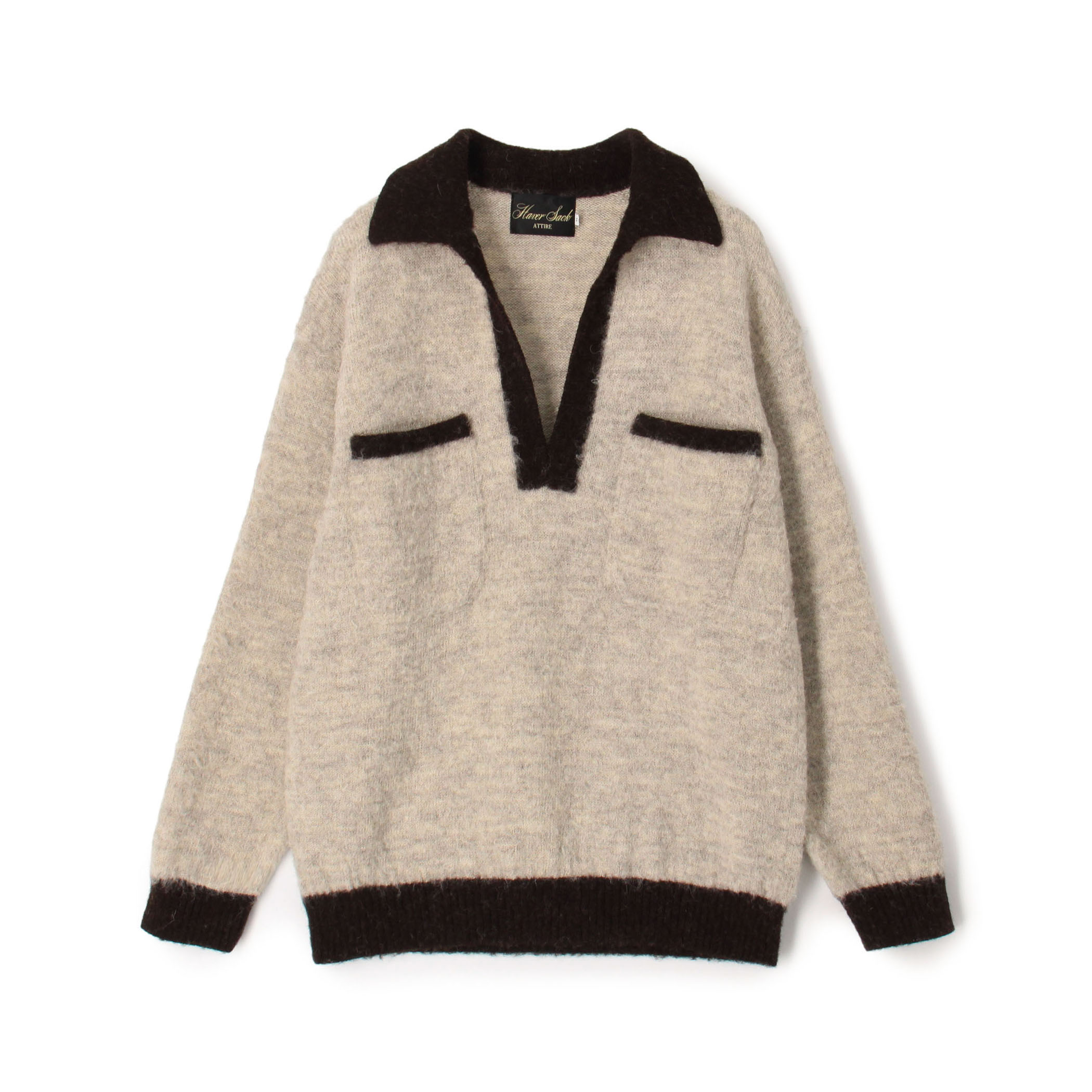 HAVERSACK ATTIRE ウール スキッパープルオーバーニット