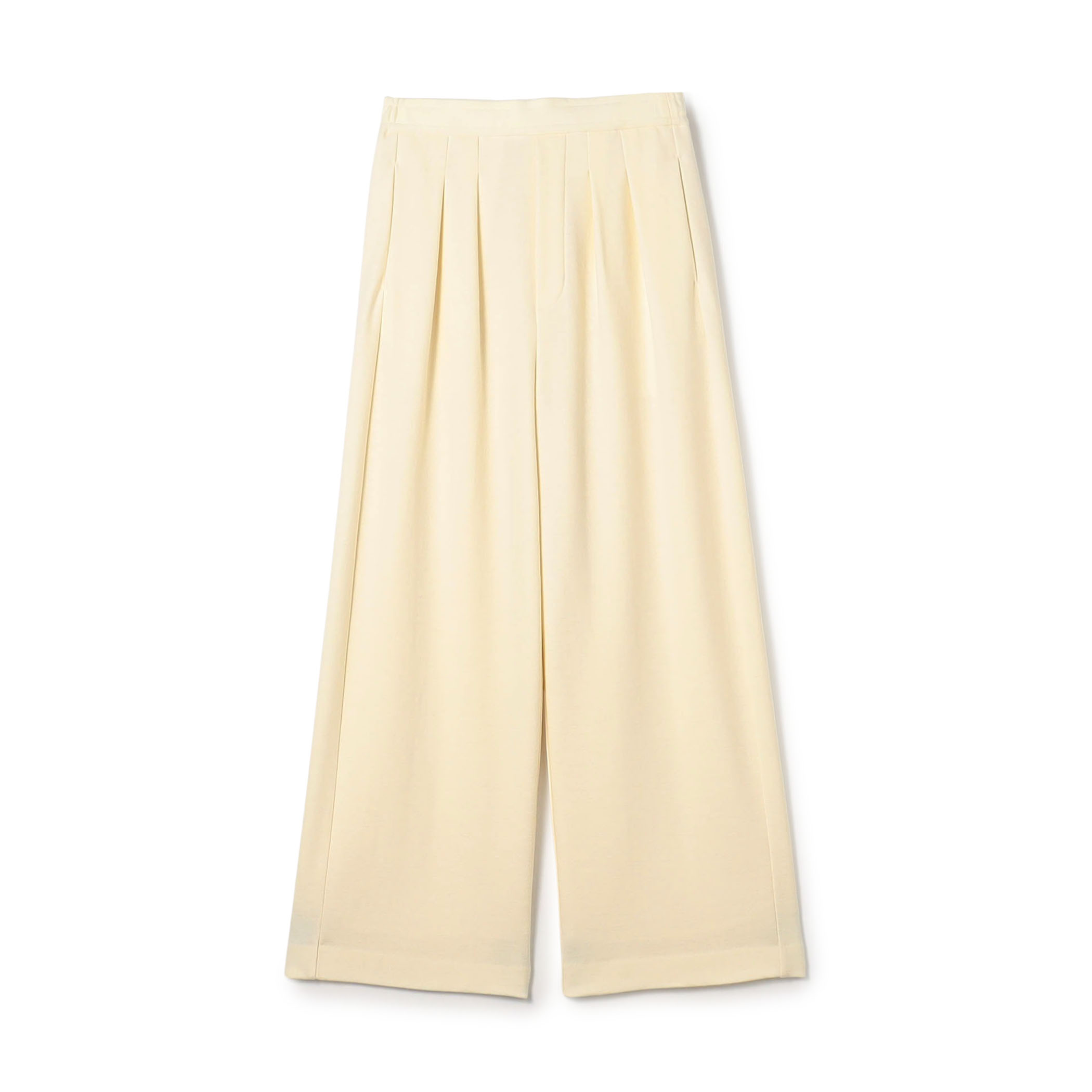 ミルドスムース タックワイドパンツ