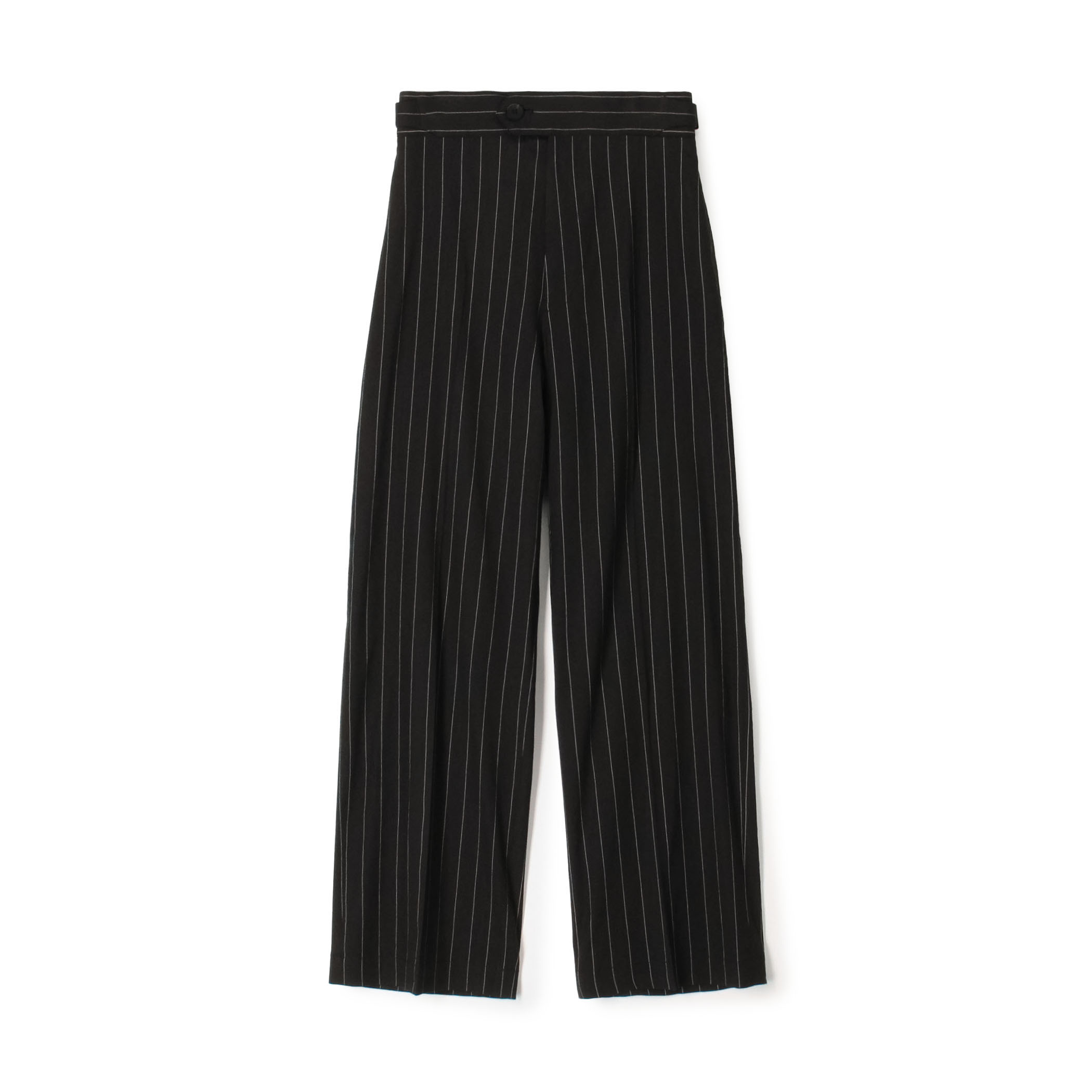 リネンストレッチストライプ パンツ