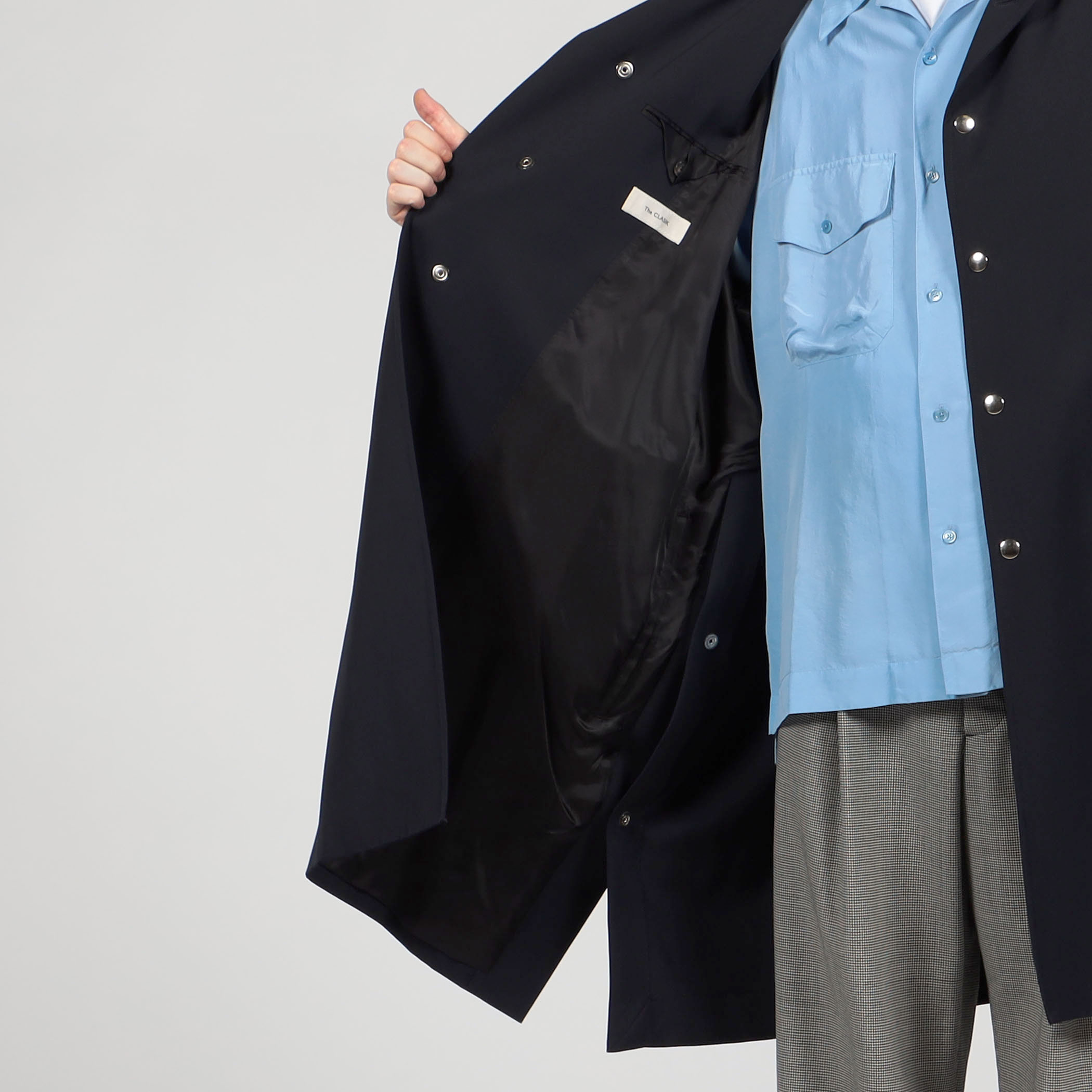 the clasik 定価14万22aw別注bal collar poncho the clasik 定価14万22aw別注bal collar poncho