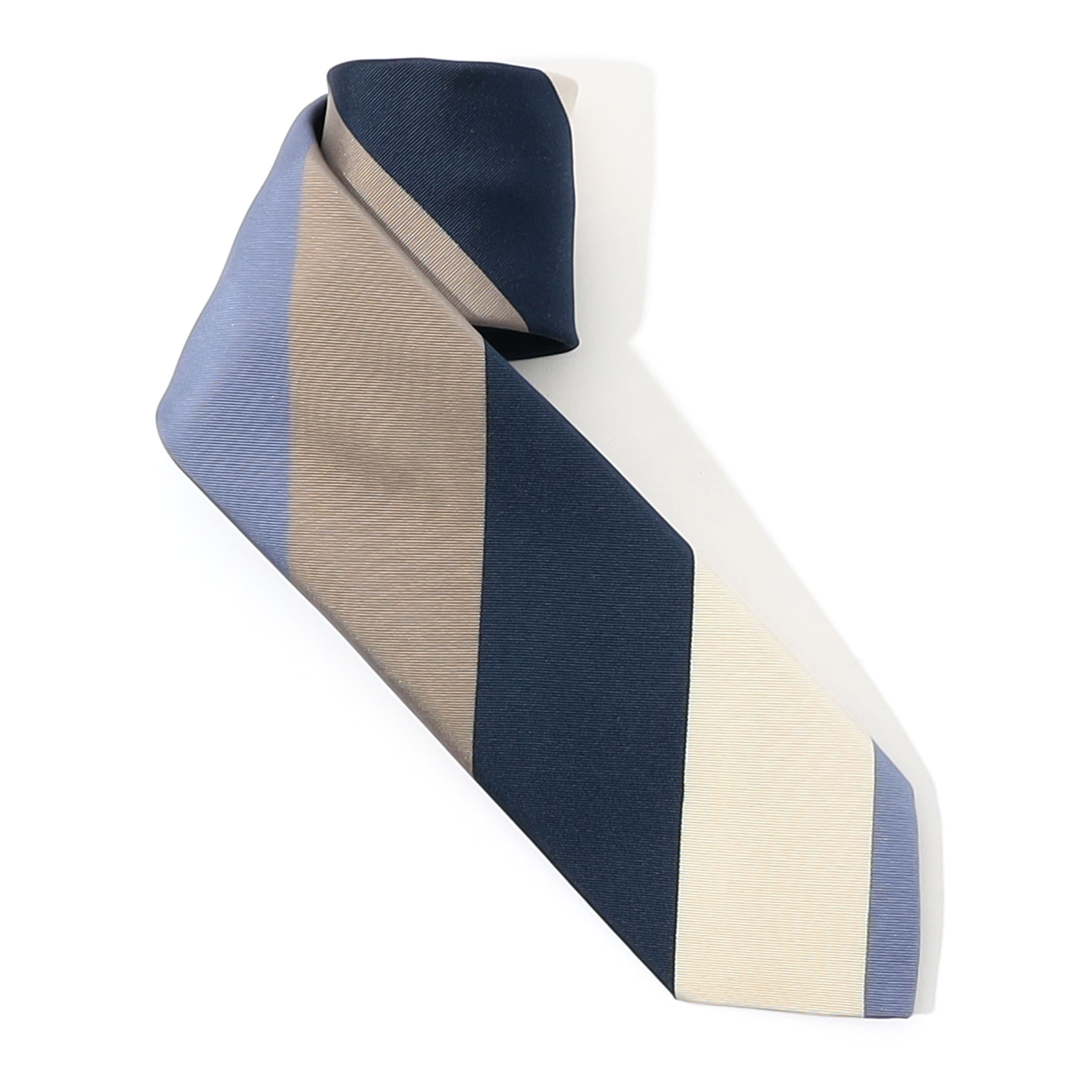 FRANCO BASSI シルクジャガード レジメンタルストライプネクタイ