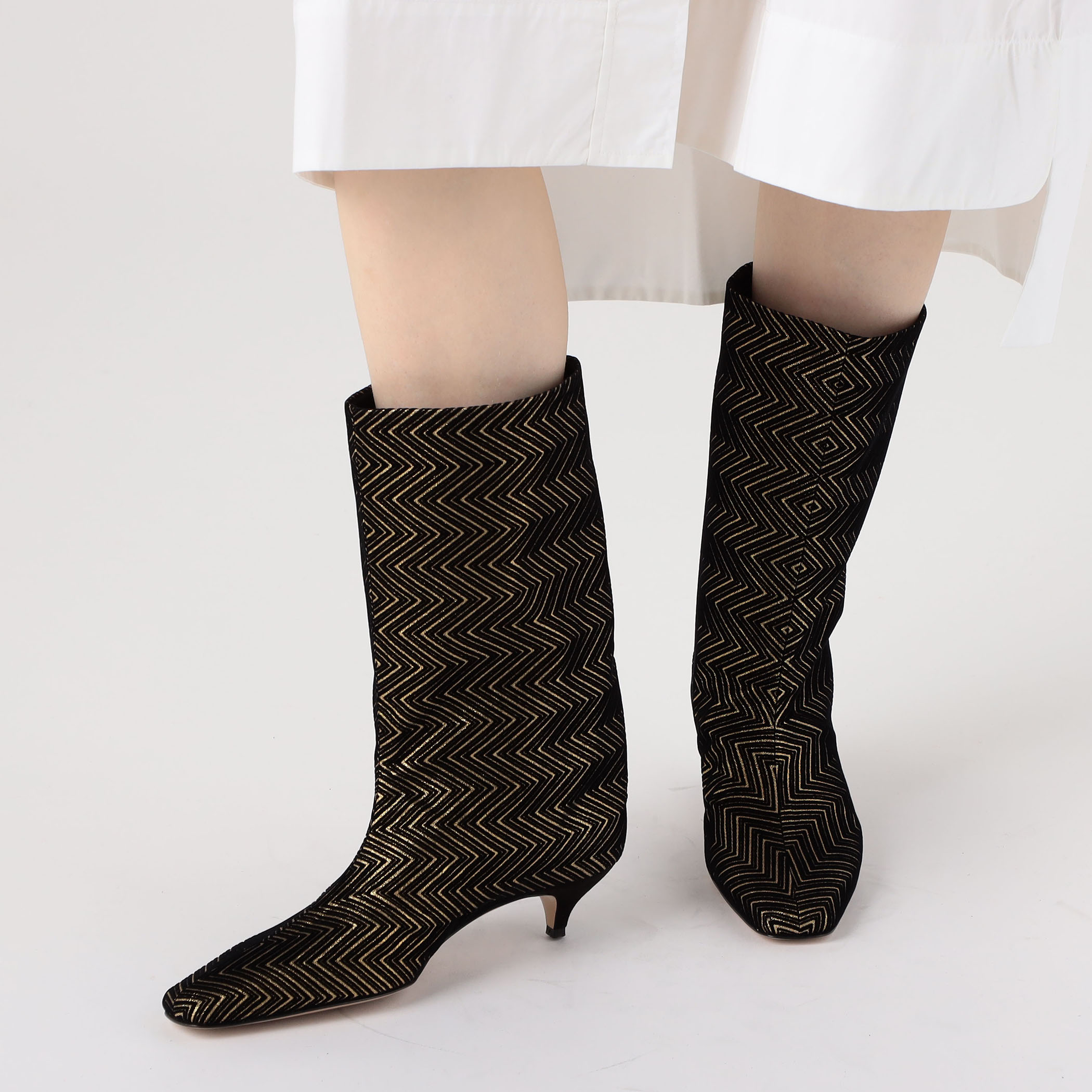 NEBULONI E. スクエアトゥーミドルブーツ｜トゥモローランド 公式通販