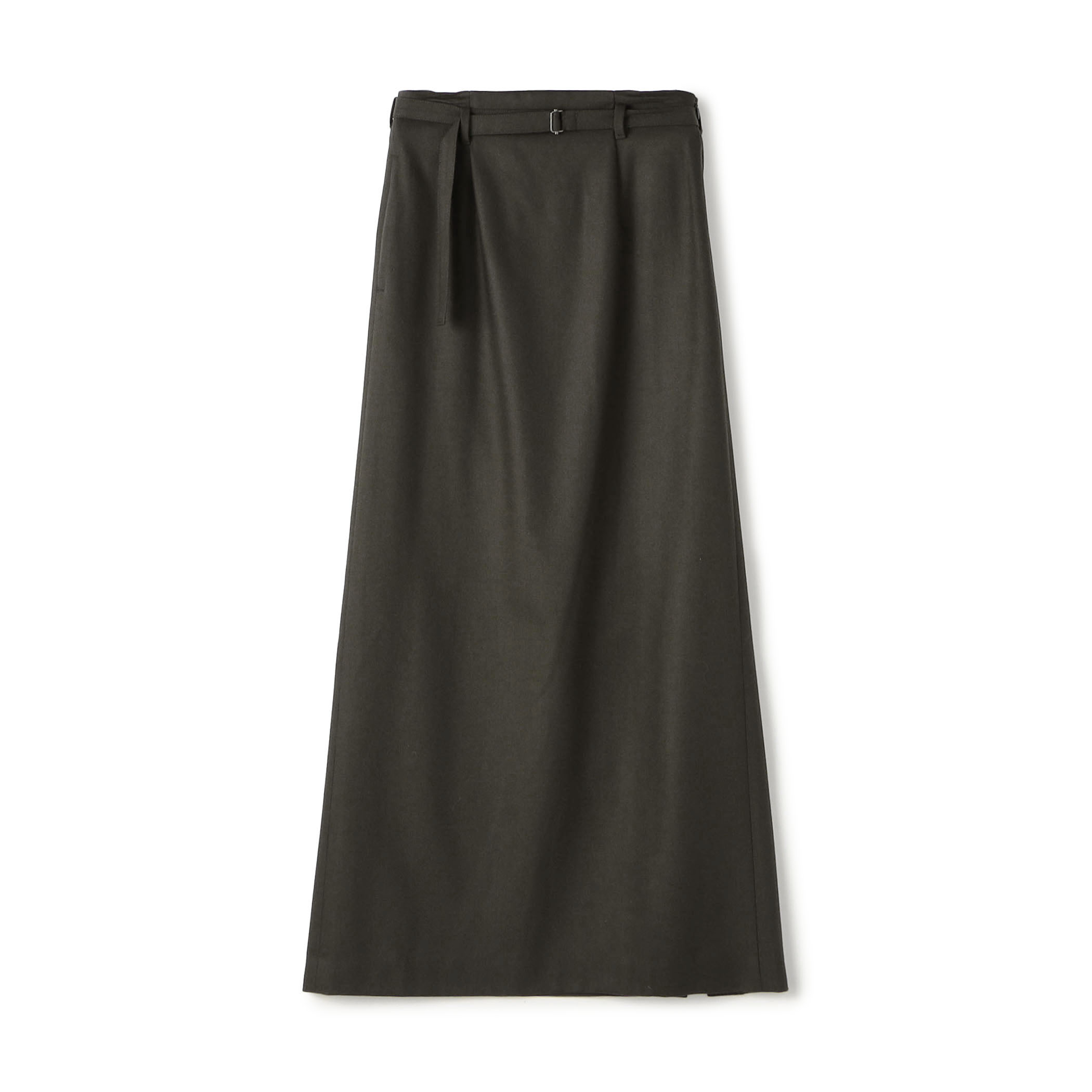ウールメルトンポプリン Iラインスカート