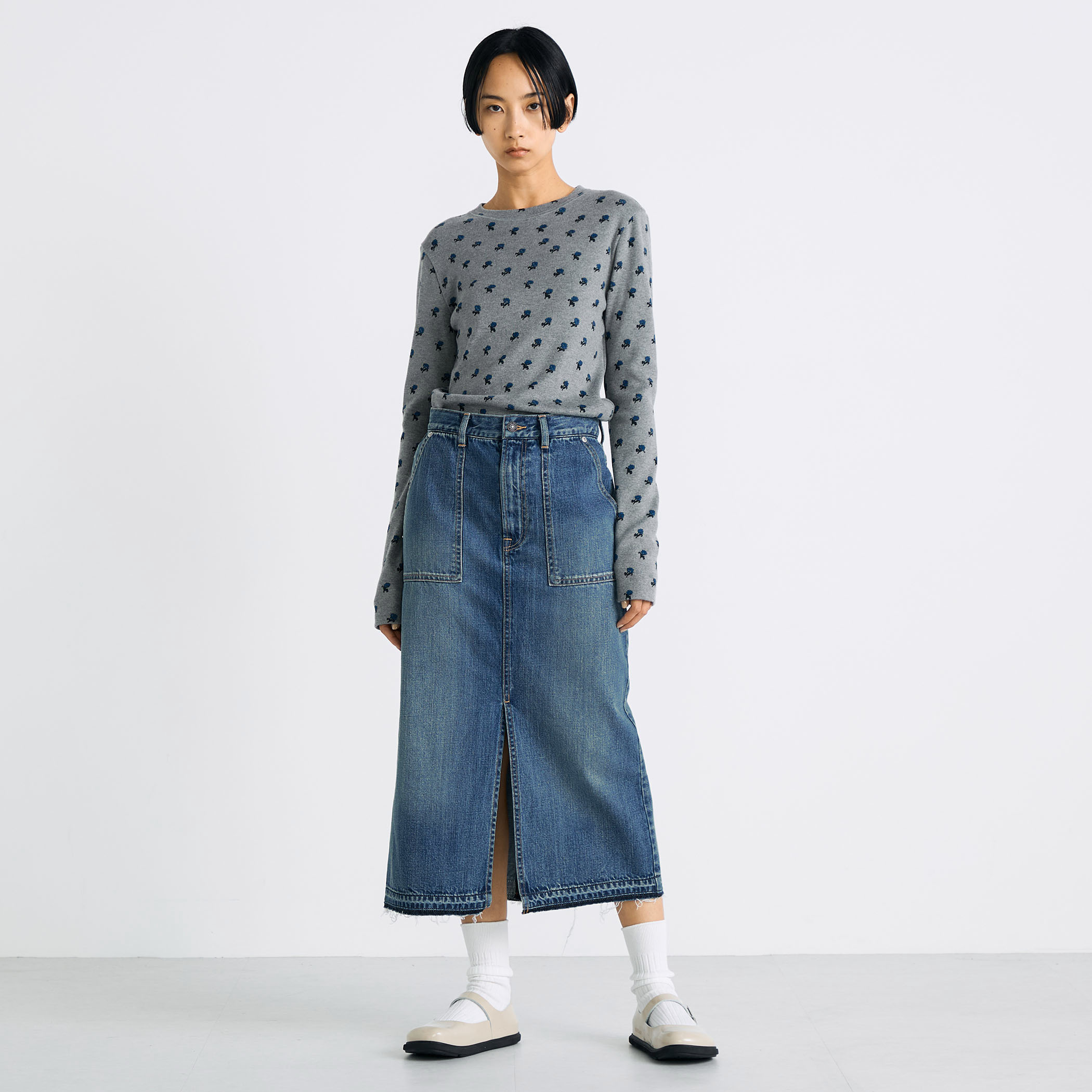 エッセンシャルデニム スカート｜トゥモローランド 公式通販